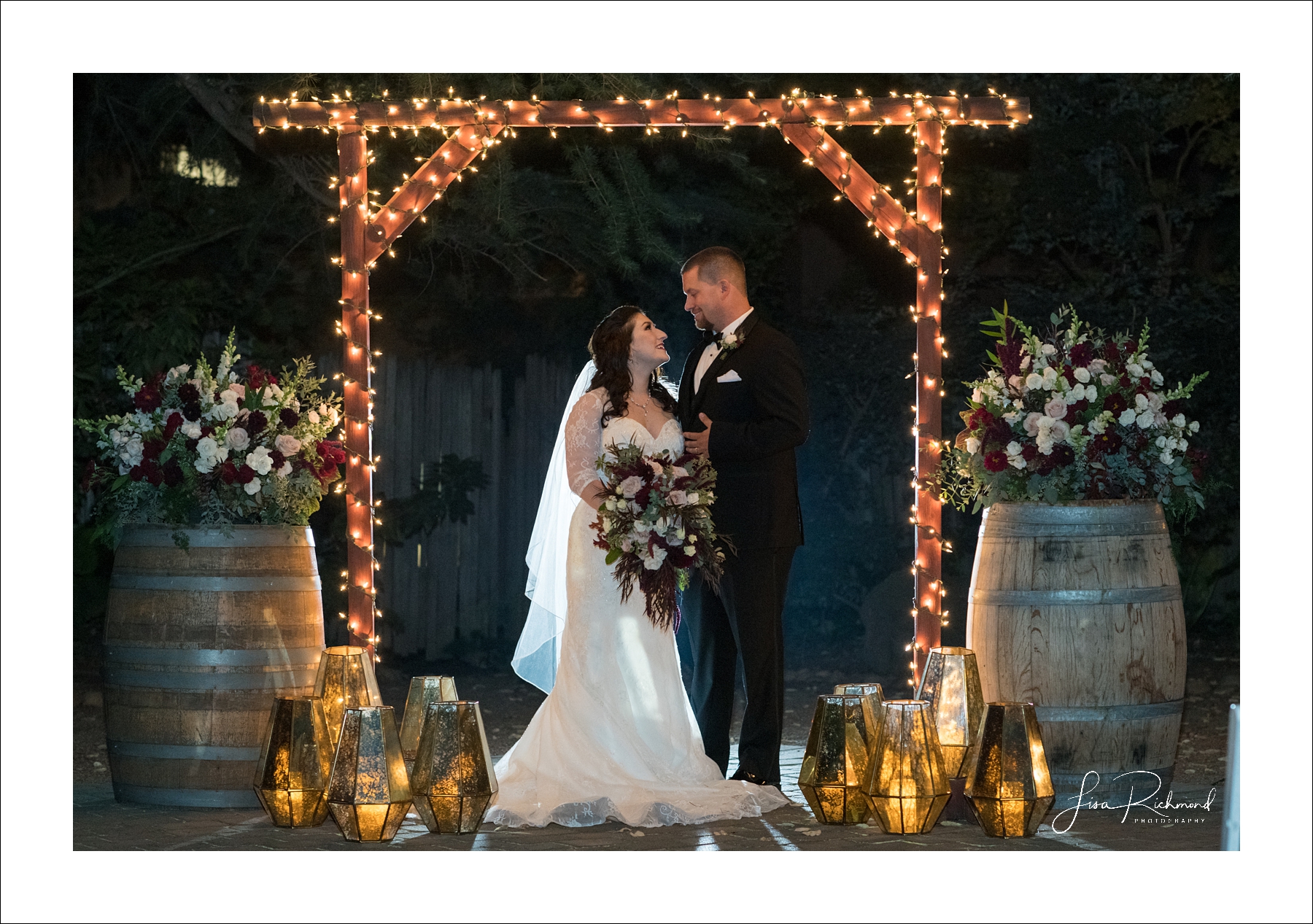 Aaron + Stephanie, Wine and Roses