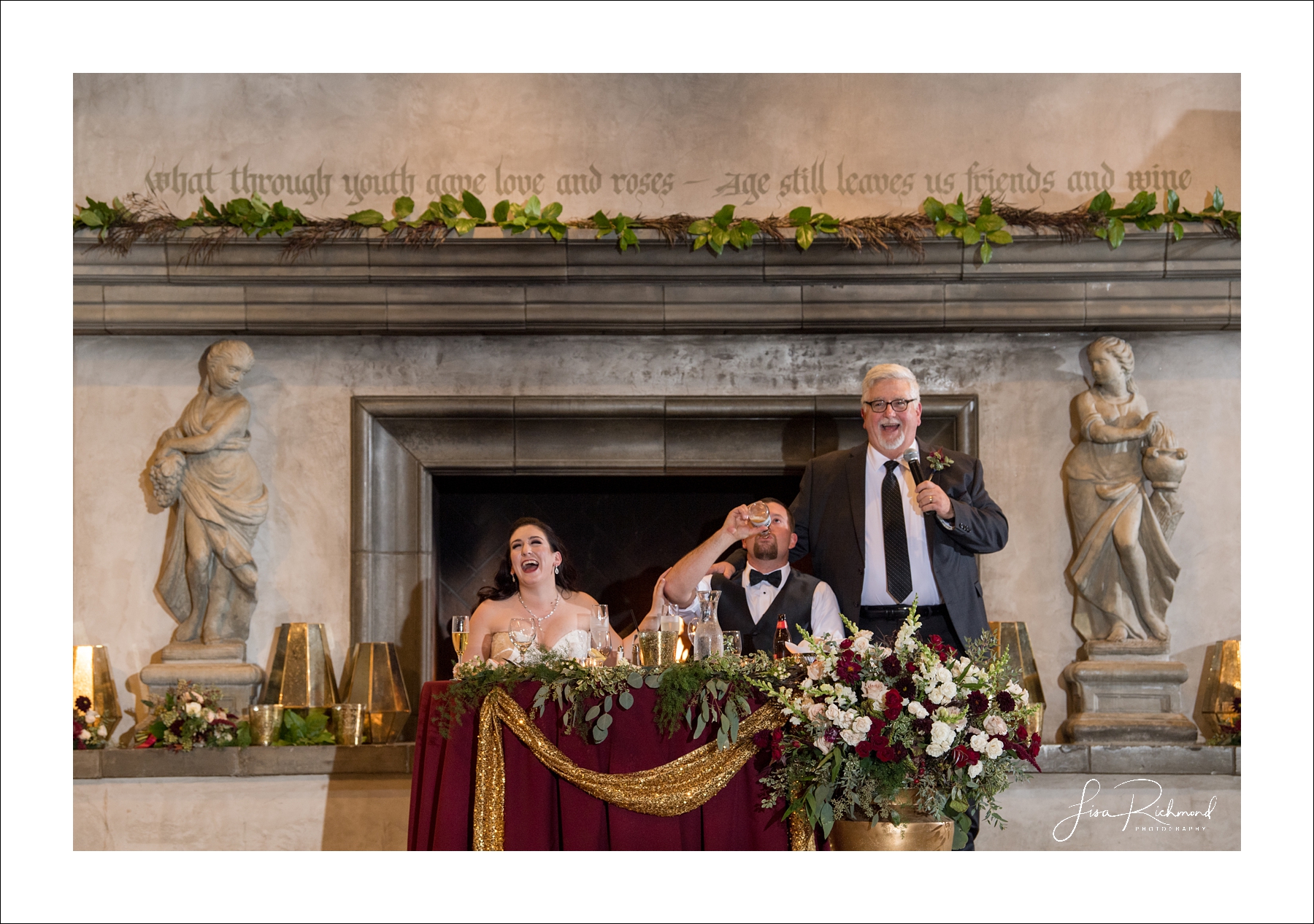 Aaron + Stephanie, Wine and Roses