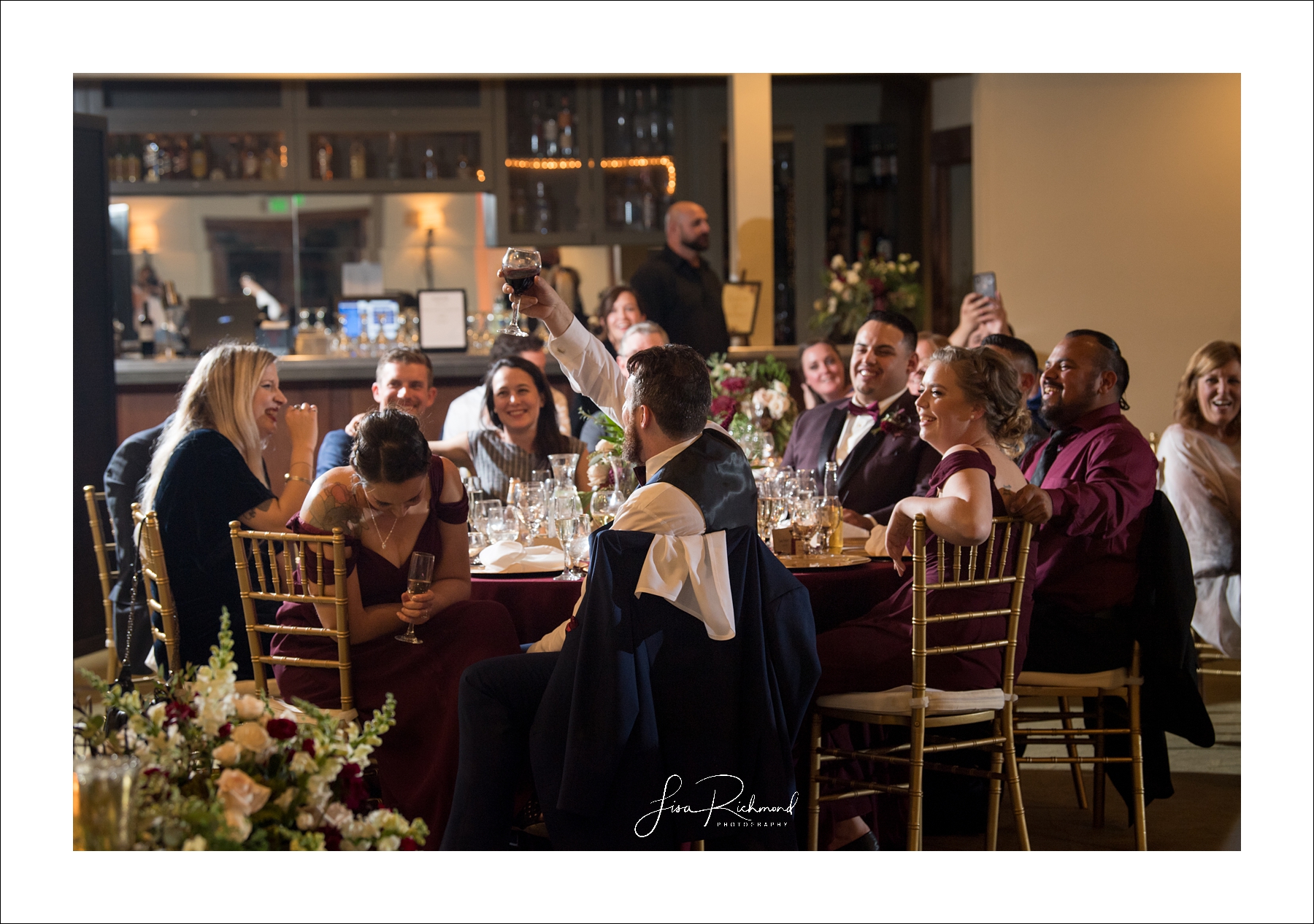 Aaron + Stephanie, Wine and Roses