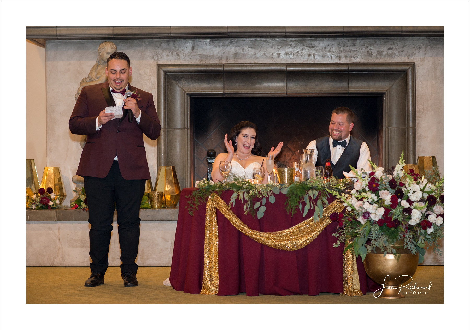 Aaron + Stephanie, Wine and Roses