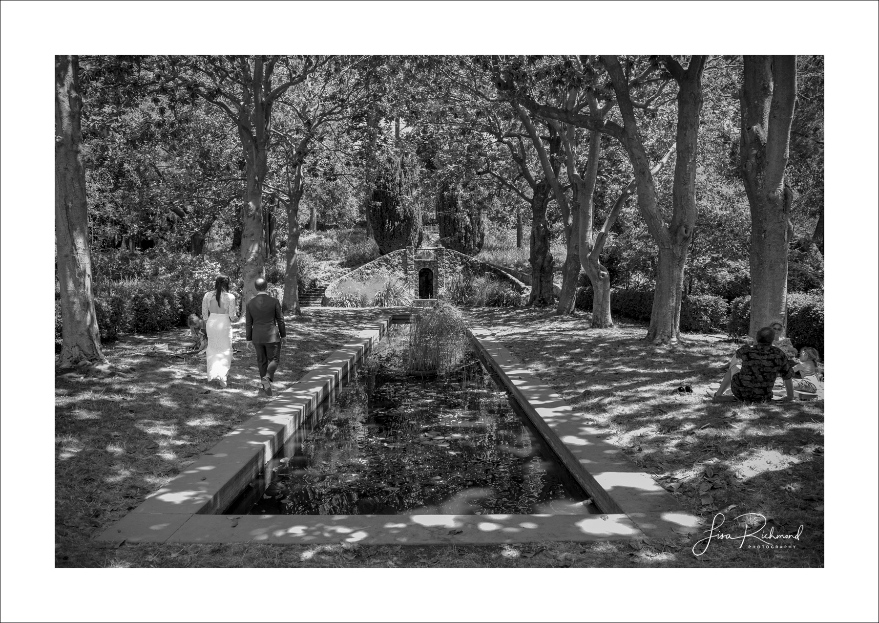 Sahoko and Josh, Blake Garden in Kensington, California