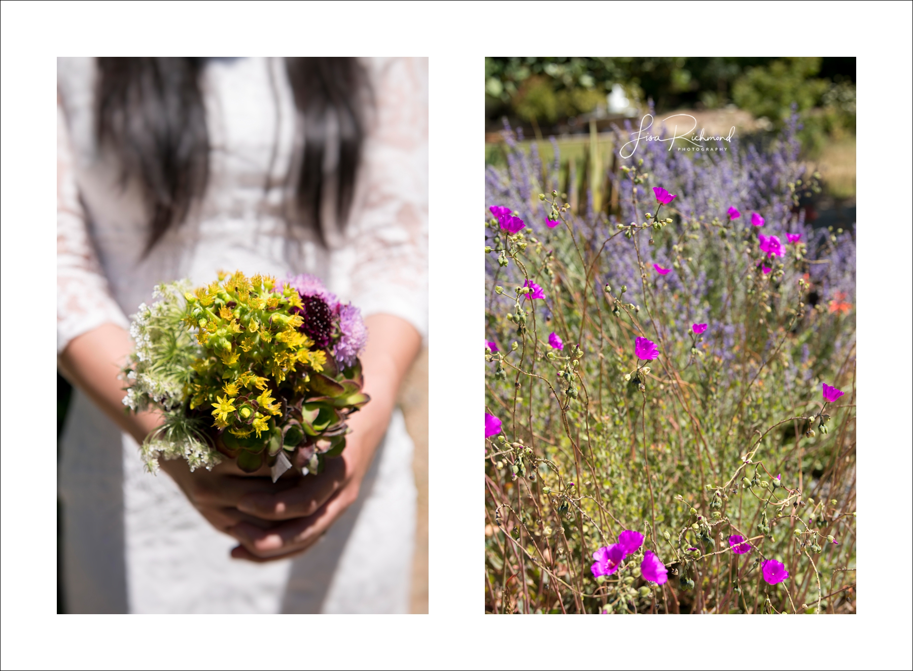 Sahoko and Josh, Blake Garden in Kensington, California