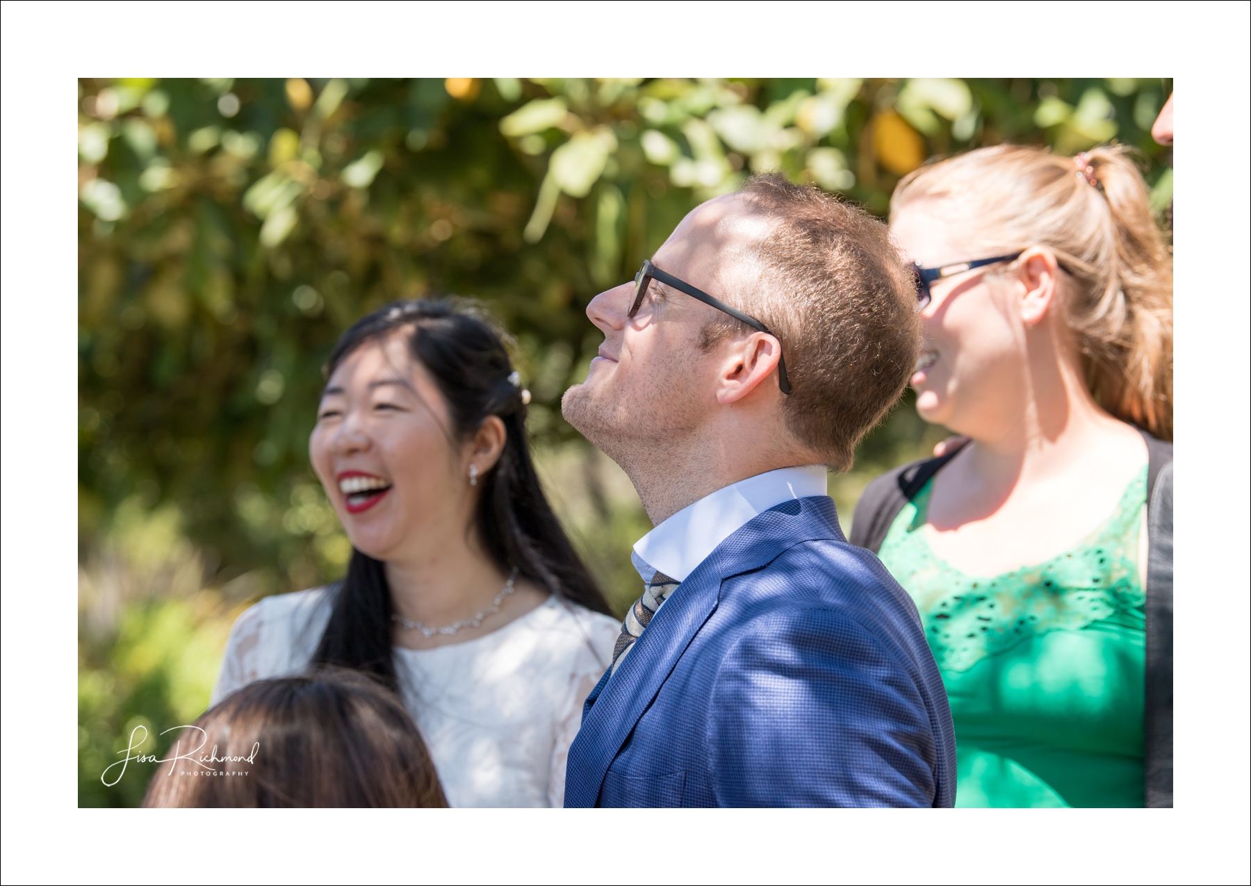 Sahoko and Josh, Blake Garden in Kensington, California