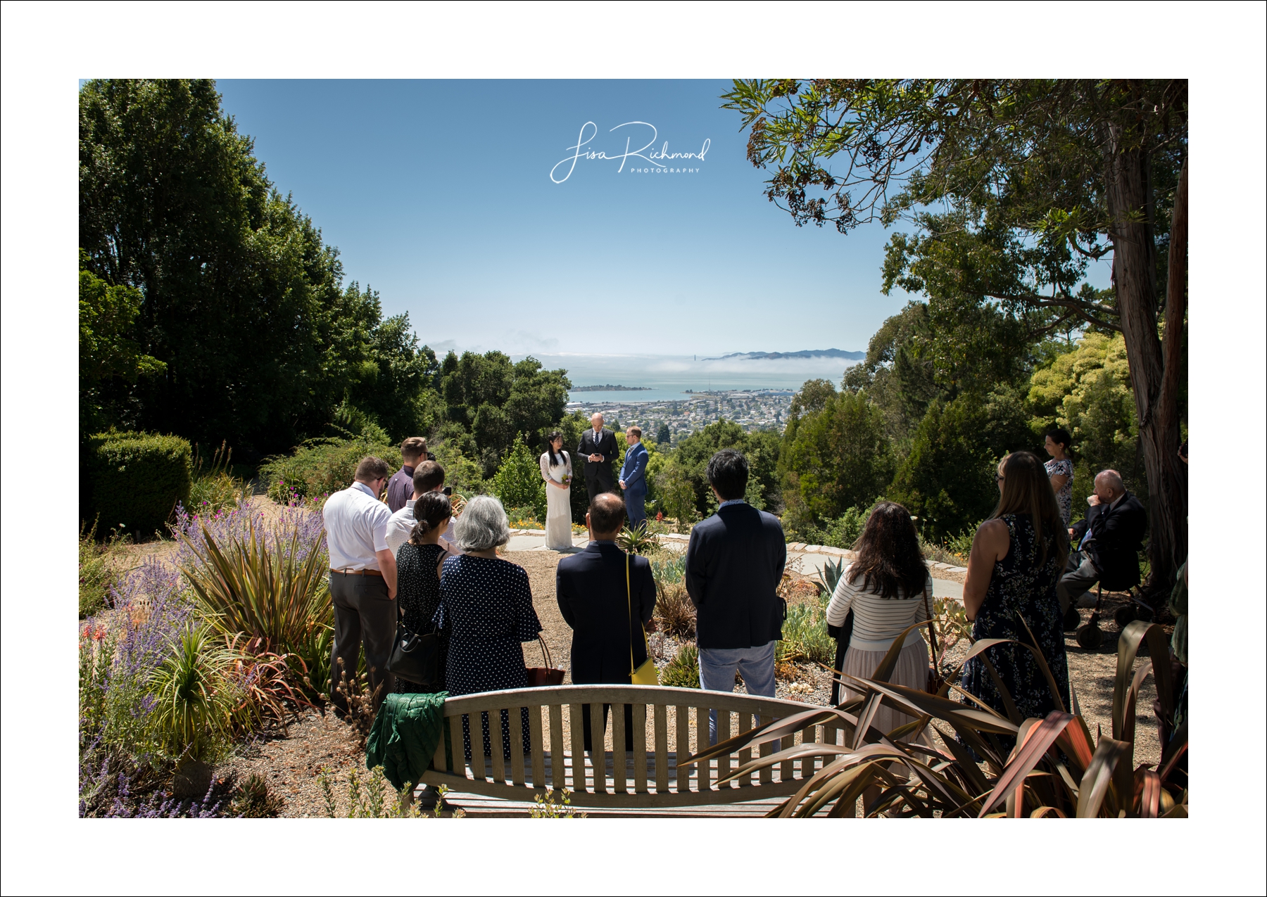 Sahoko and Josh, Blake Garden in Kensington, California