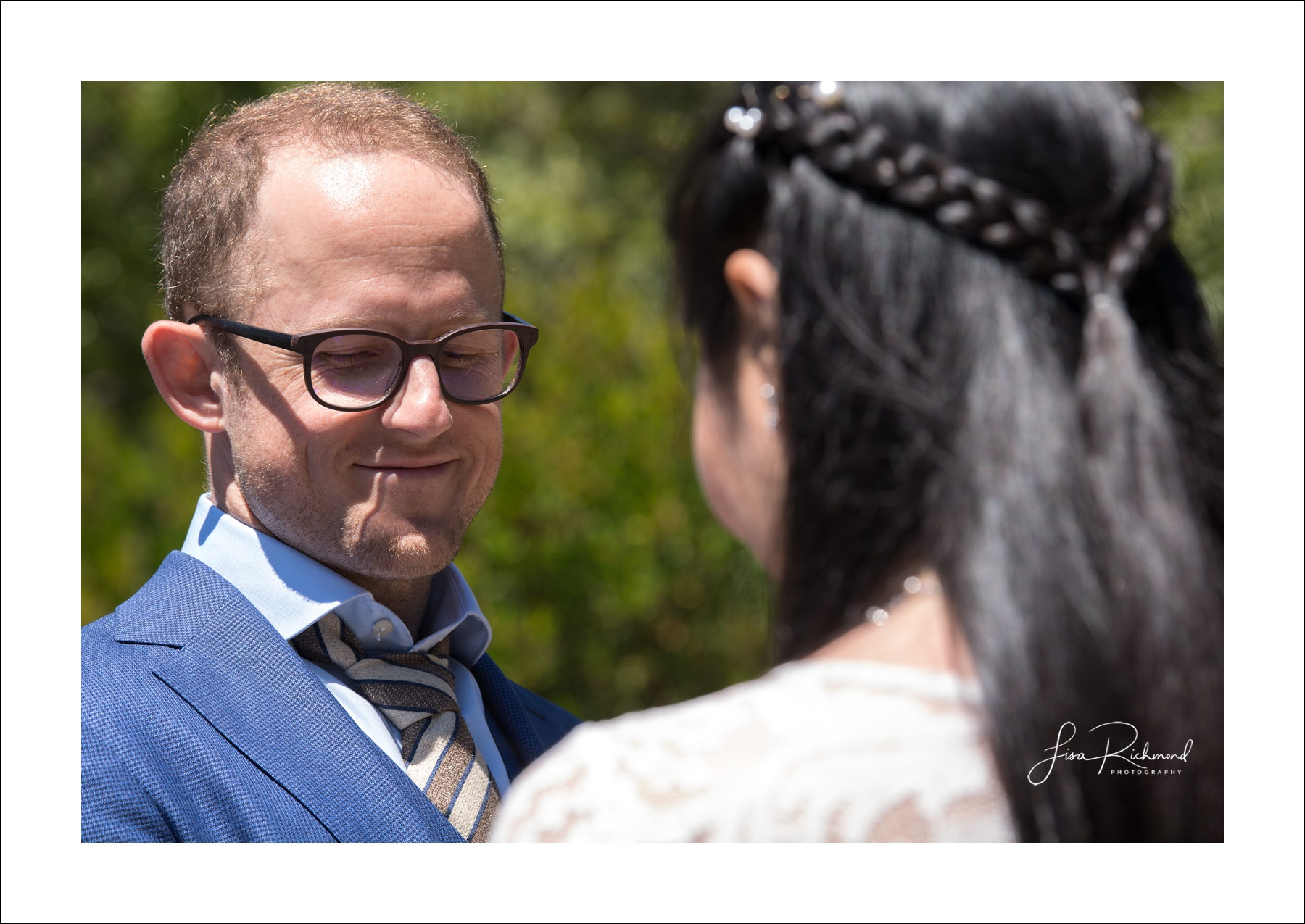 Sahoko and Josh, Blake Garden in Kensington, California