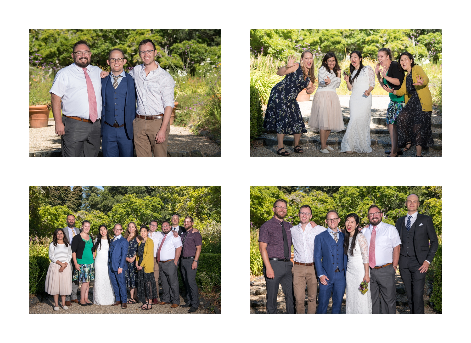 Sahoko and Josh, Blake Garden in Kensington, California