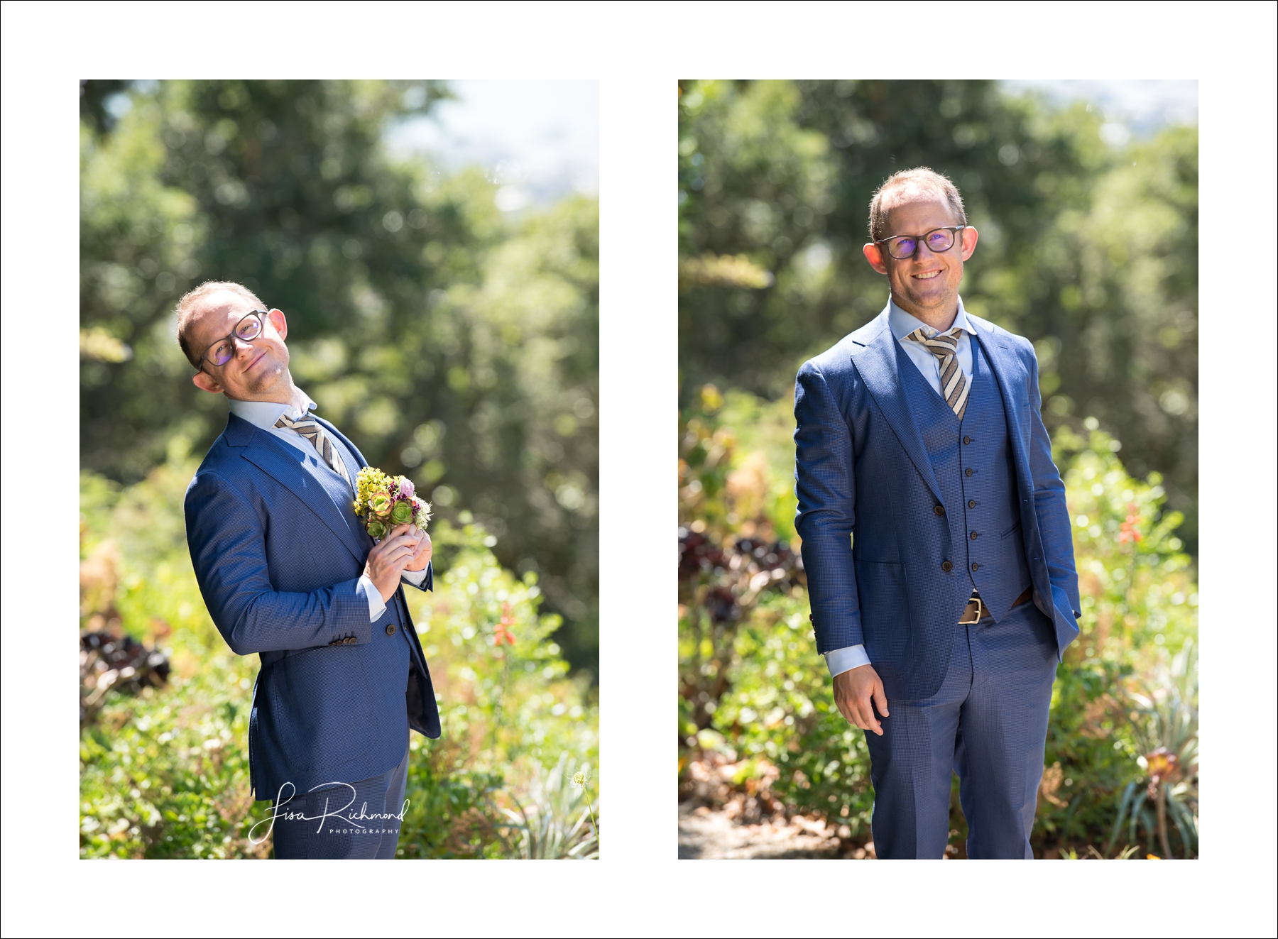 Sahoko and Josh, Blake Garden in Kensington, California