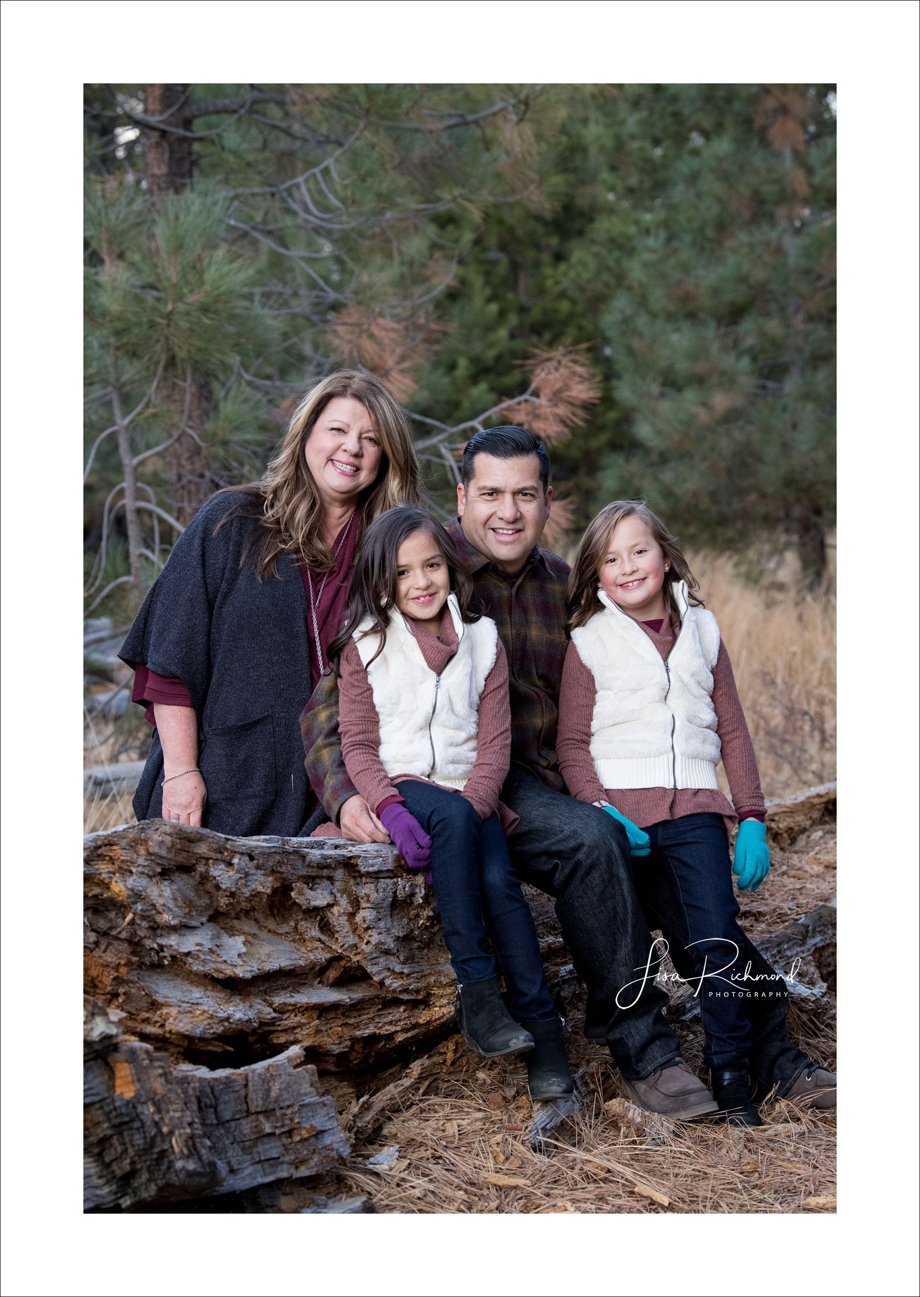 The Martinez family in Lake Tahoe