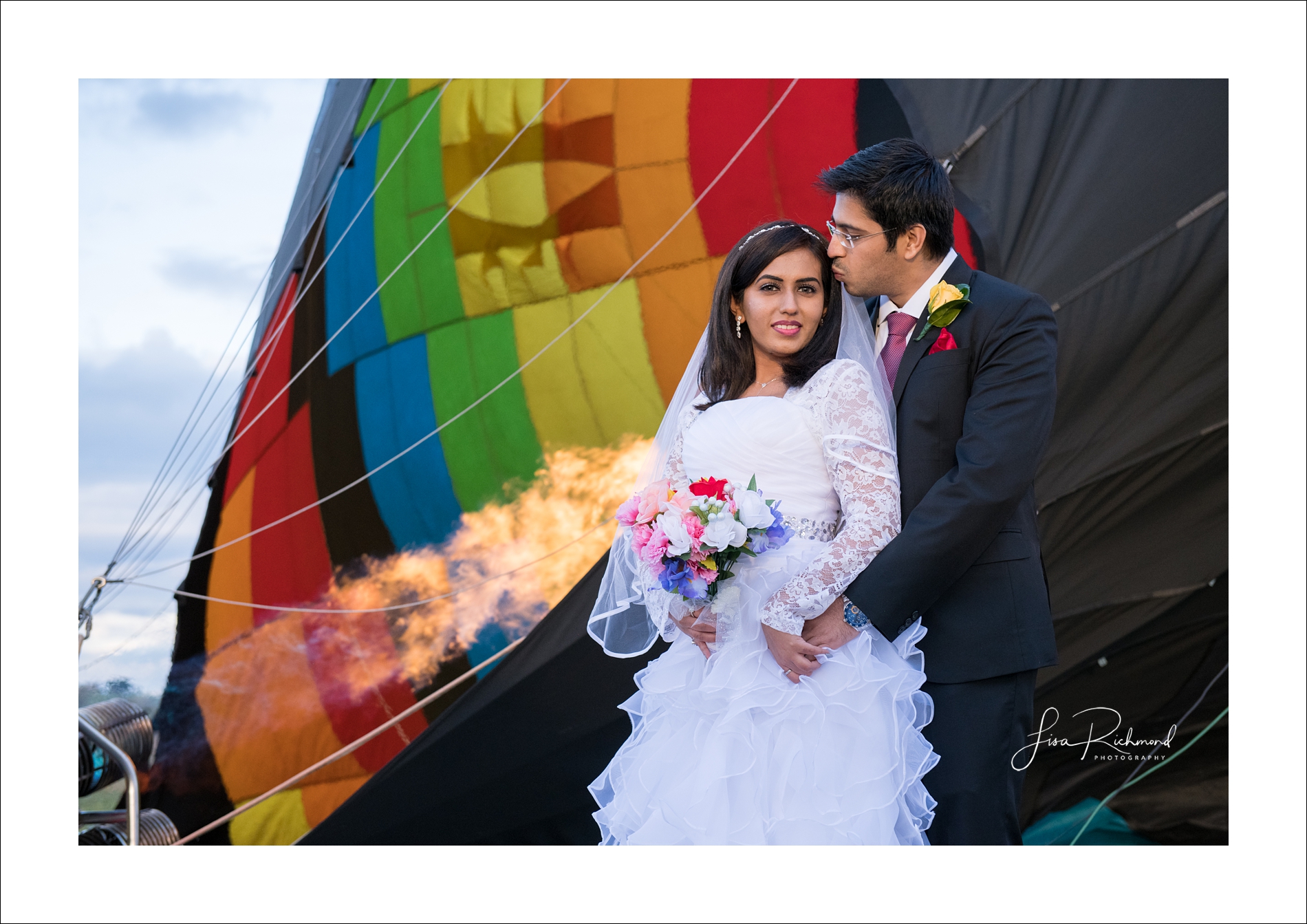 Up, up and away&#8230;.Nikhil + Disha elope in a beautiful hot air balloon