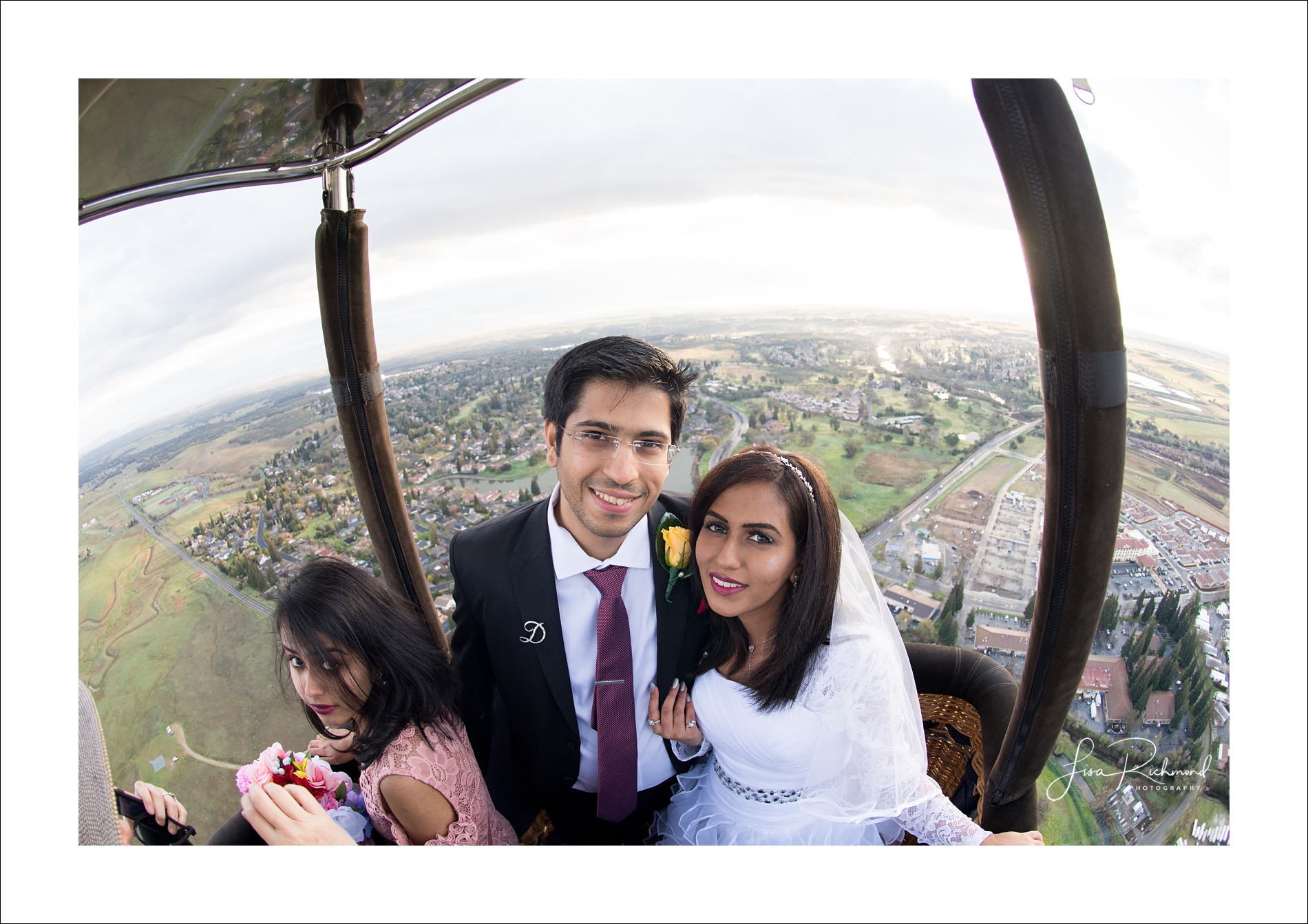 Up, up and away&#8230;.Nikhil + Disha elope in a beautiful hot air balloon