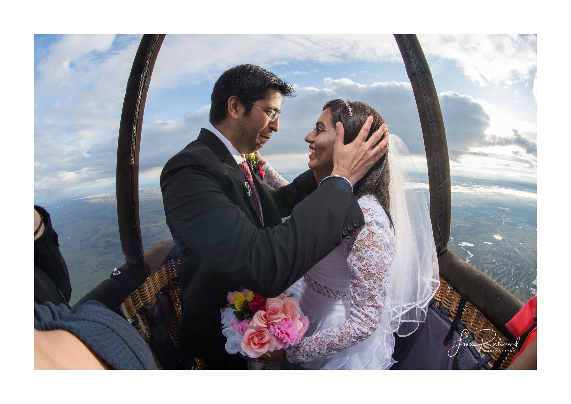 Up, up and away&#8230;.Nikhil + Disha elope in a beautiful hot air balloon