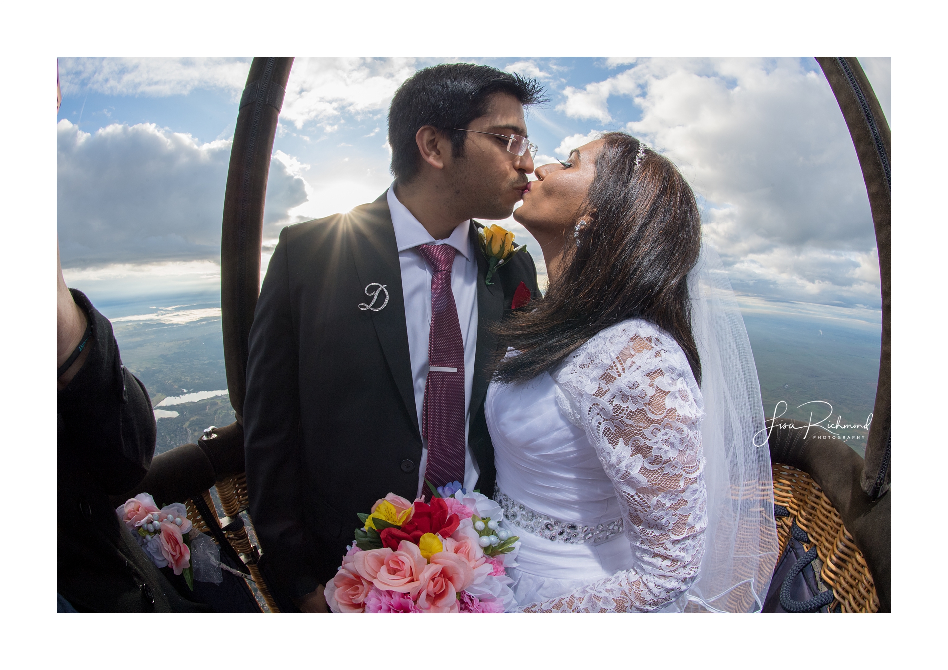 Up, up and away&#8230;.Nikhil + Disha elope in a beautiful hot air balloon