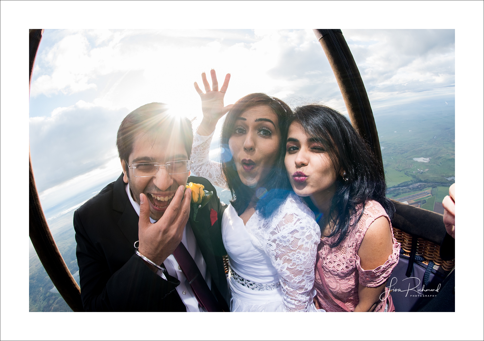 Up, up and away&#8230;.Nikhil + Disha elope in a beautiful hot air balloon