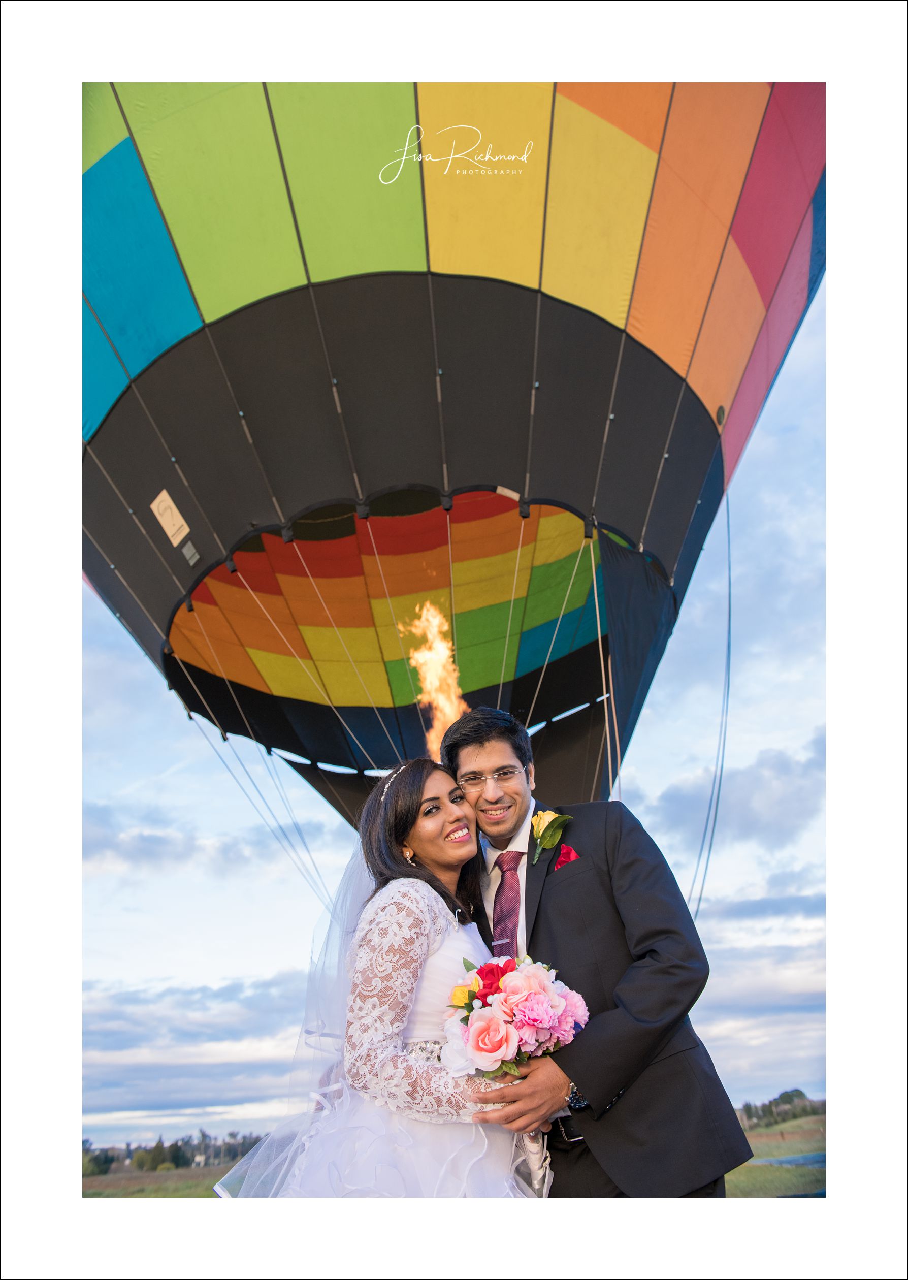 Up, up and away&#8230;.Nikhil + Disha elope in a beautiful hot air balloon