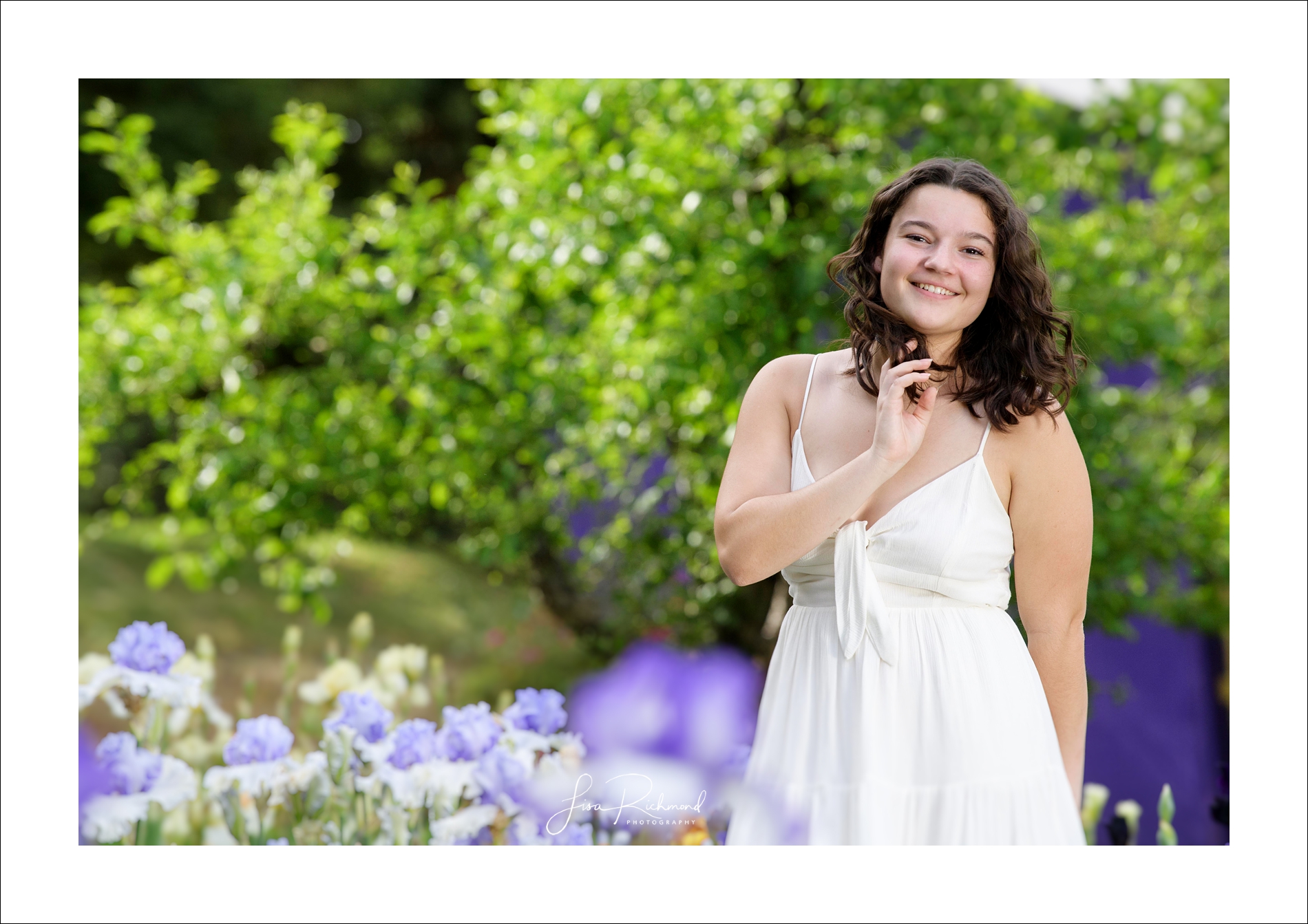 Taylor, Class of 2020 Vista del Lago High School in Folsom at the High Sierra Wedding and Iris Gardens