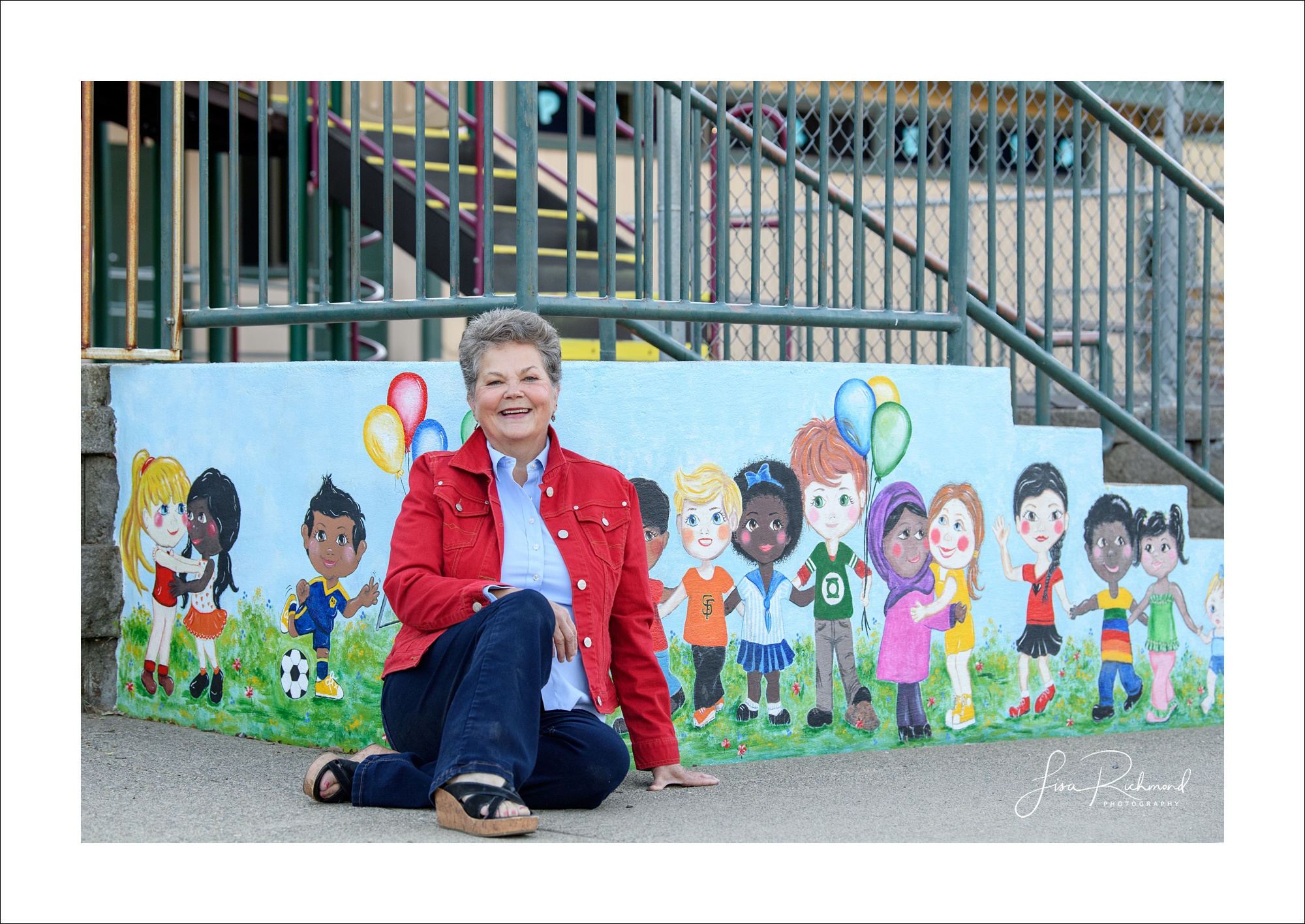 Debra Power, a local artist(and kid at heart) adds beauty to our community