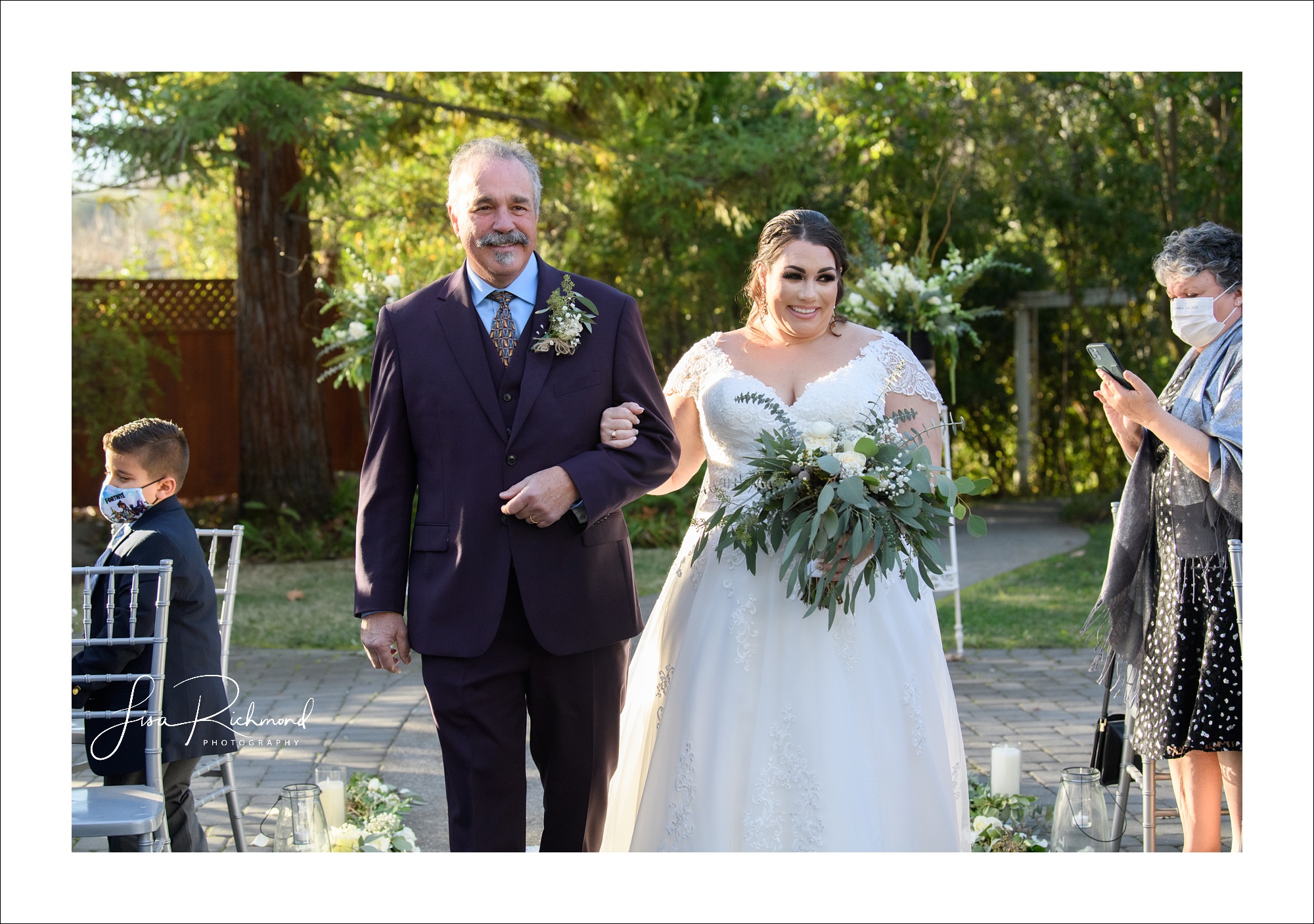 Alyson and Frankie at Newcastle Wedding Gardens