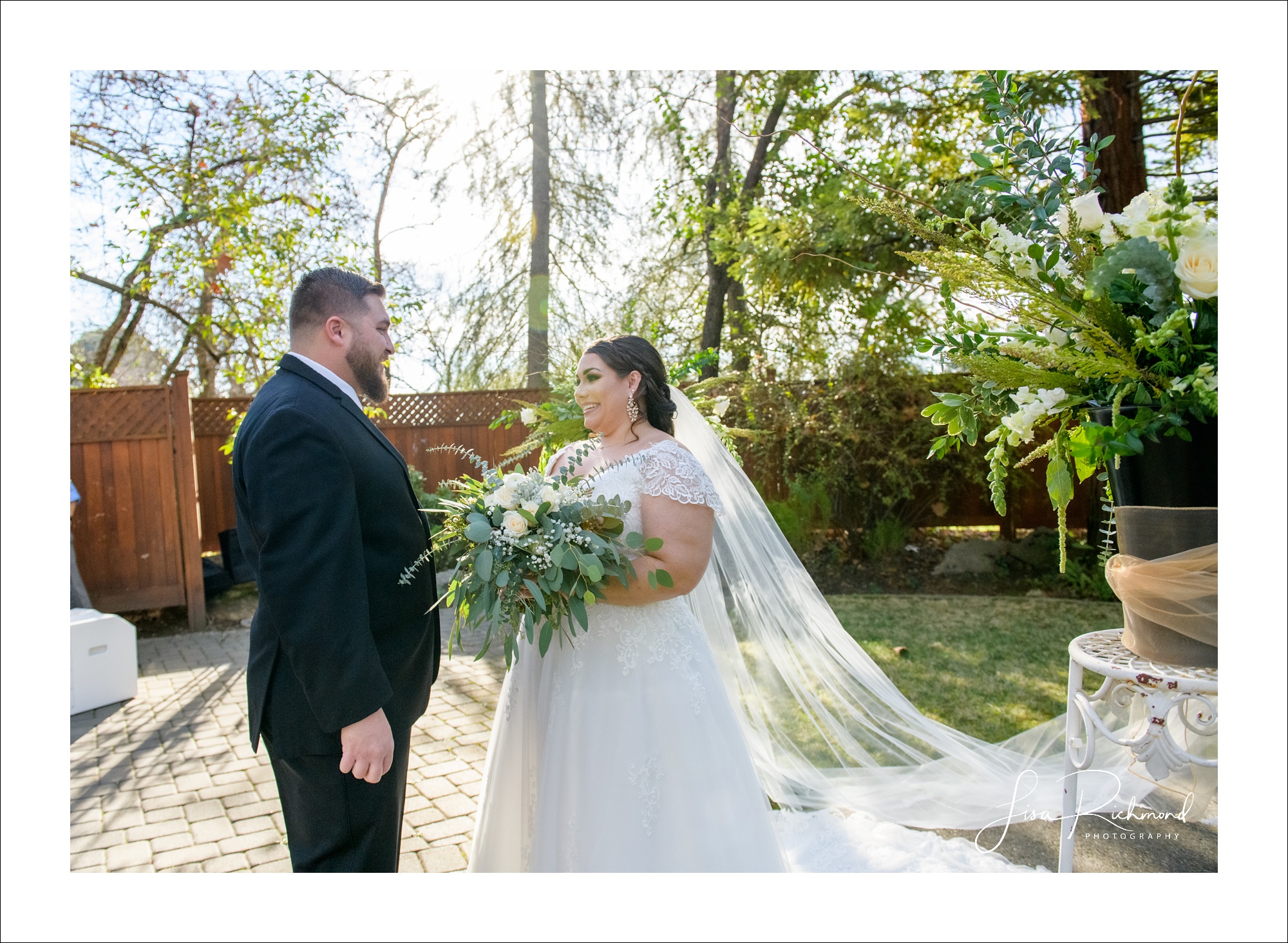 Alyson and Frankie at Newcastle Wedding Gardens