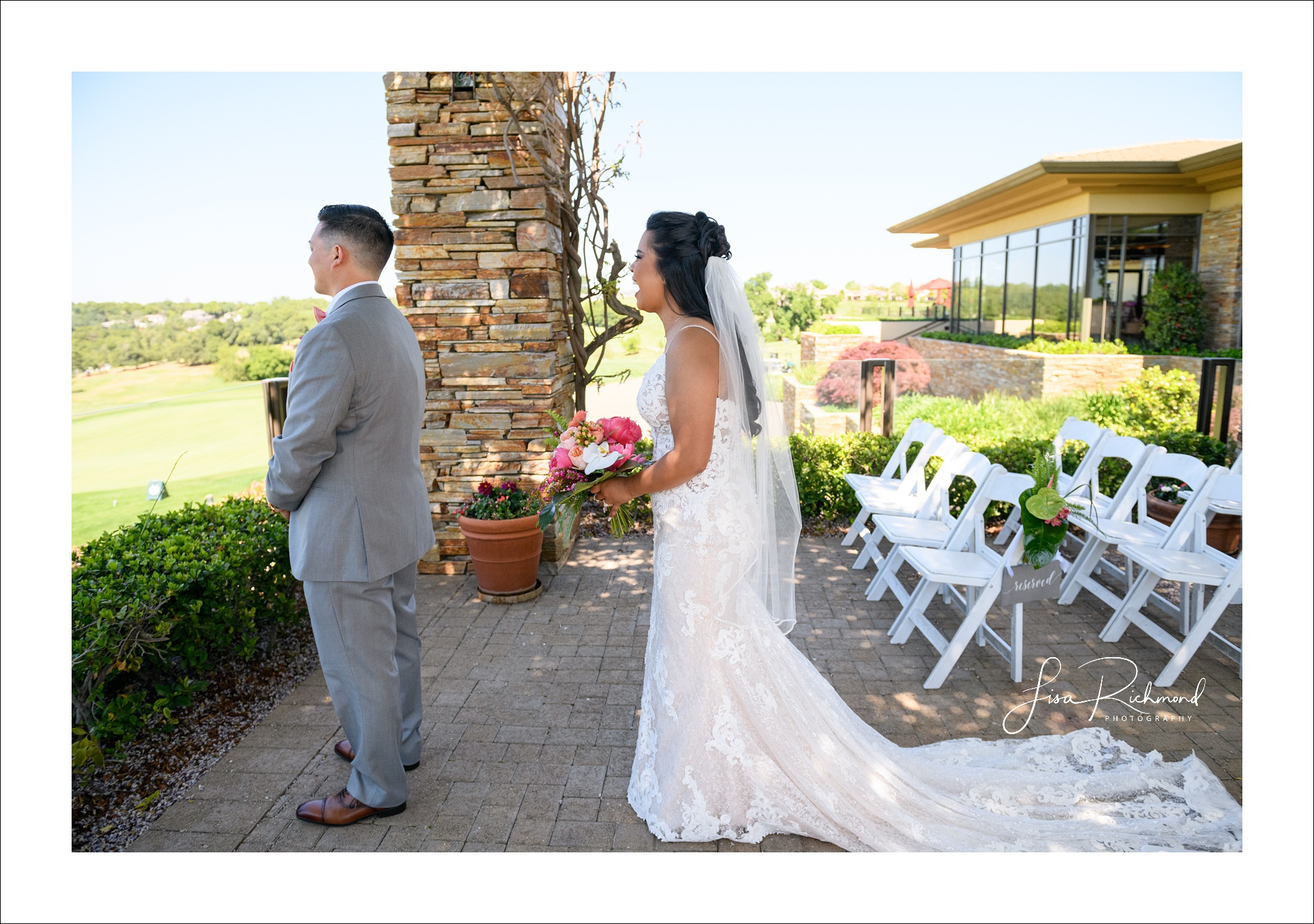 Anja and Nick celebrate their wedding day at Serrano Country Club