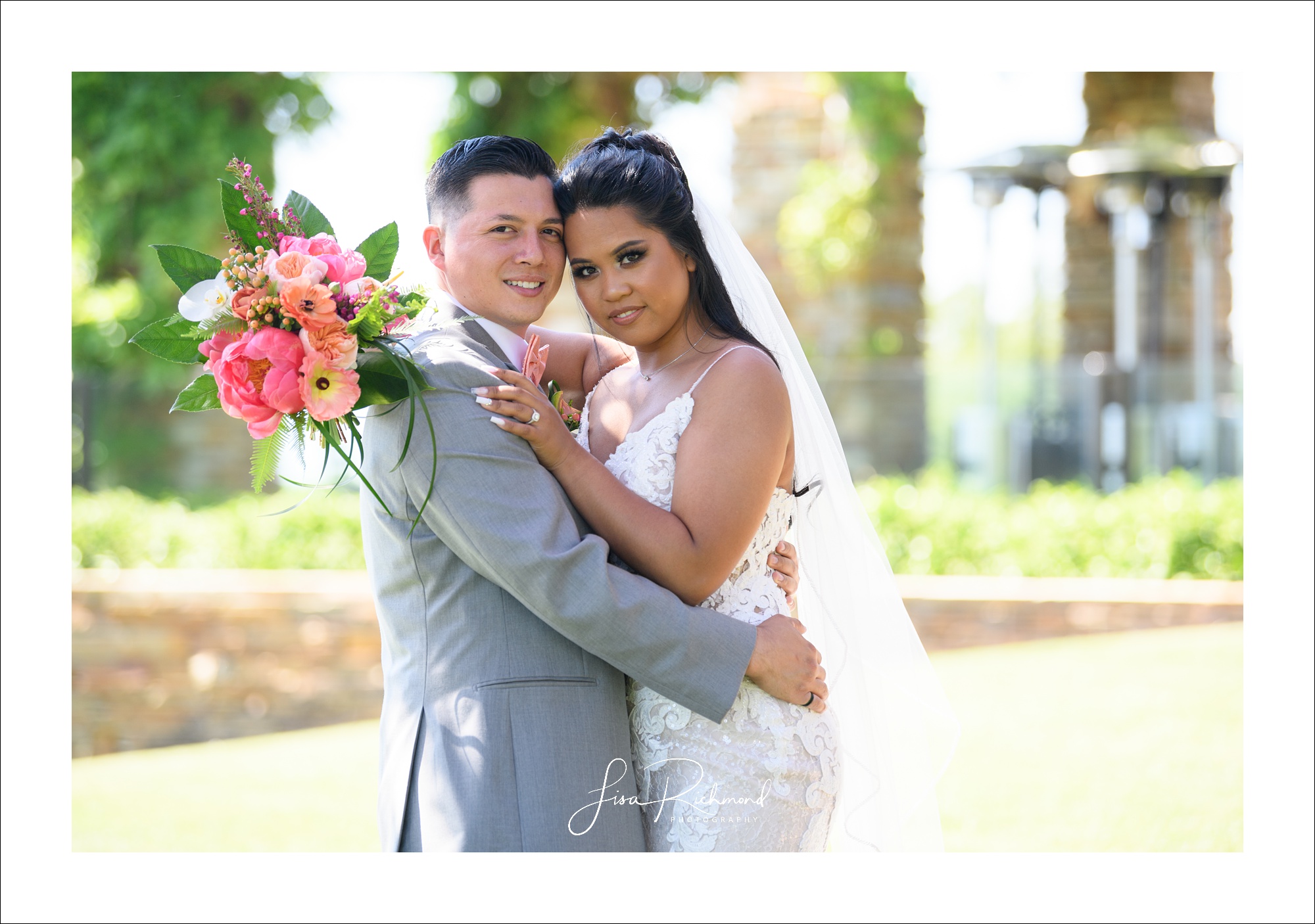 Anja and Nick celebrate their wedding day at Serrano Country Club