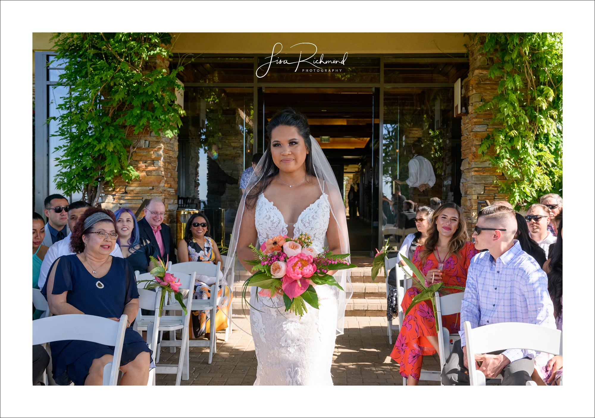 Anja and Nick celebrate their wedding day at Serrano Country Club