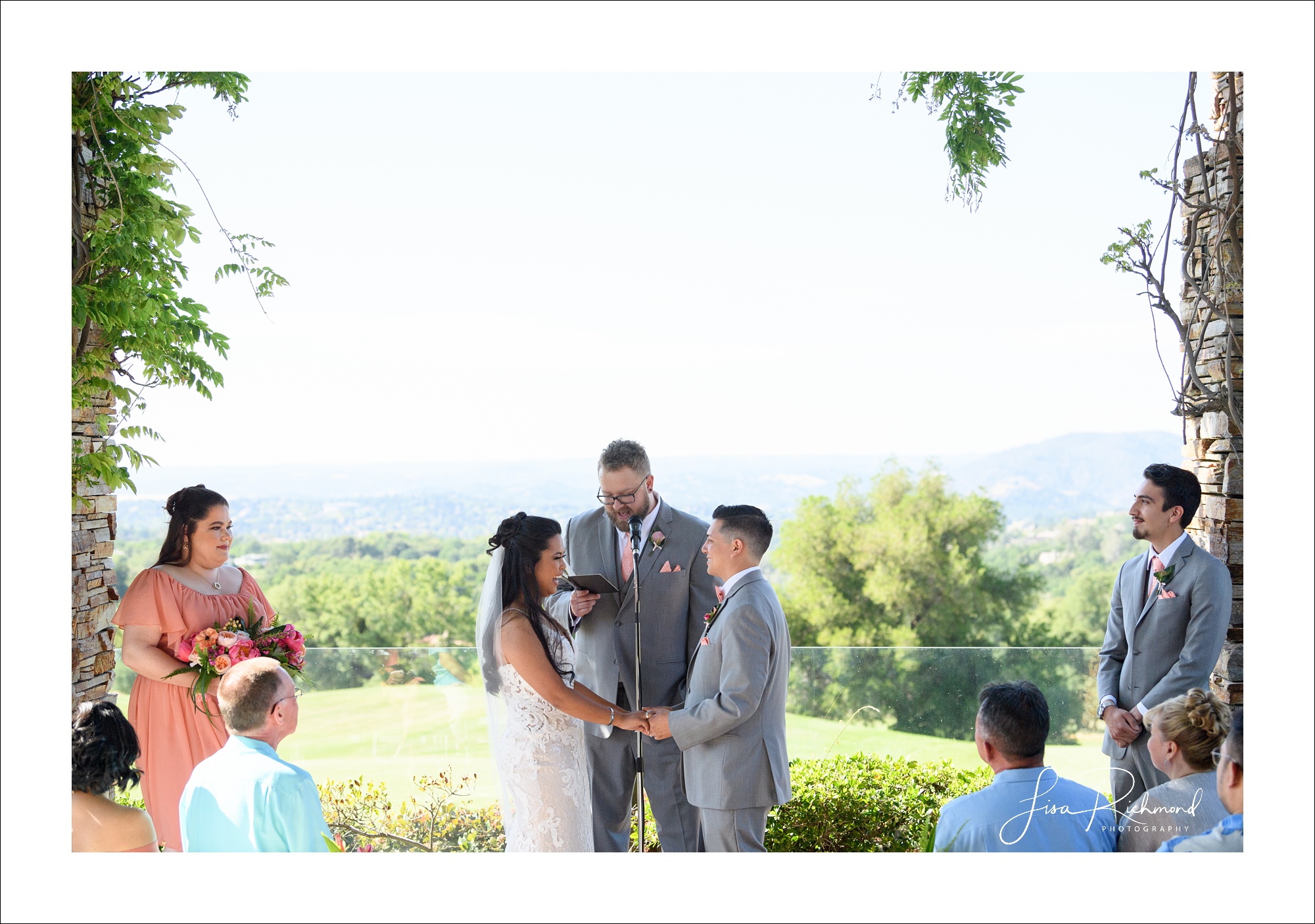 Anja and Nick celebrate their wedding day at Serrano Country Club