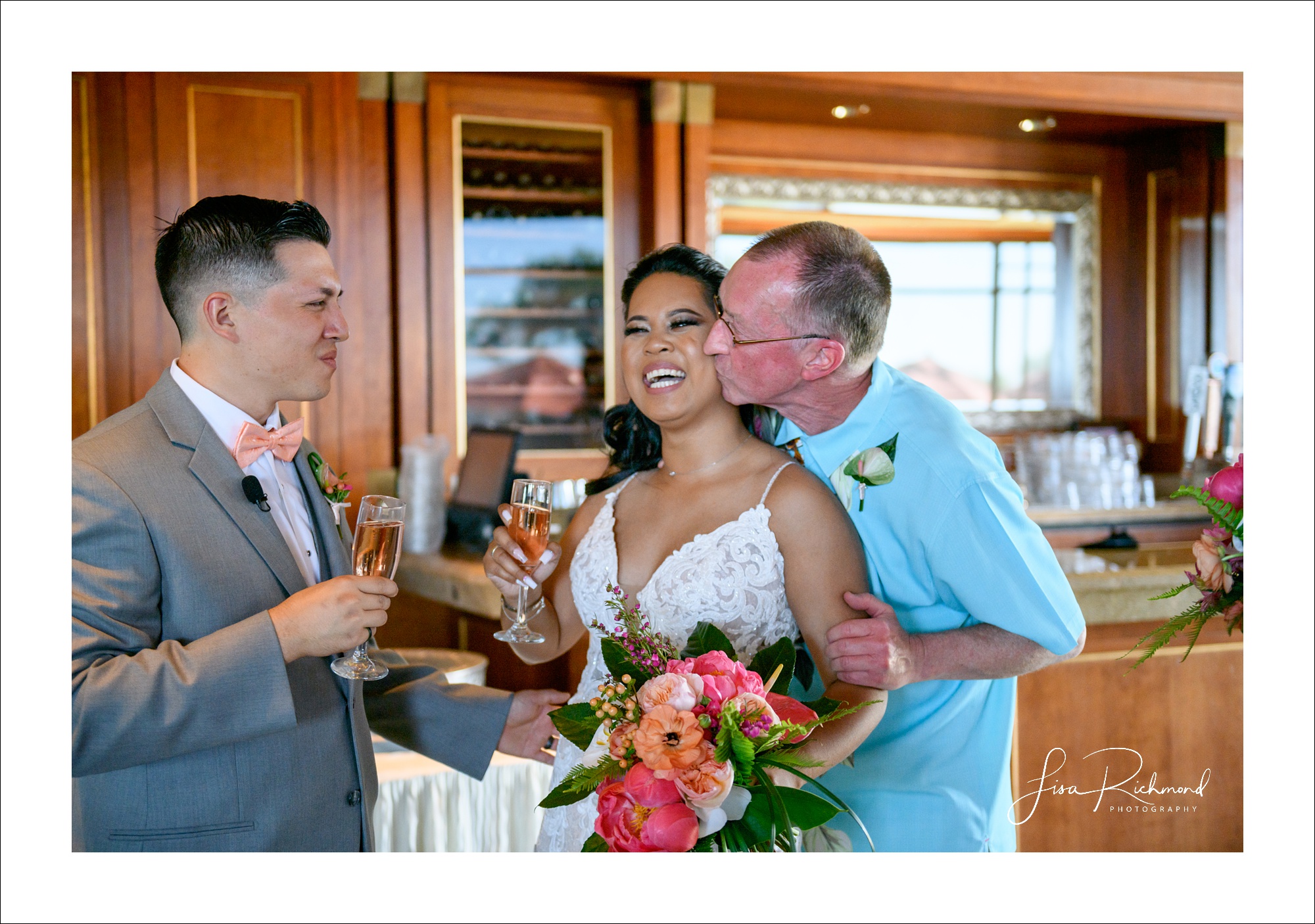 Anja and Nick celebrate their wedding day at Serrano Country Club