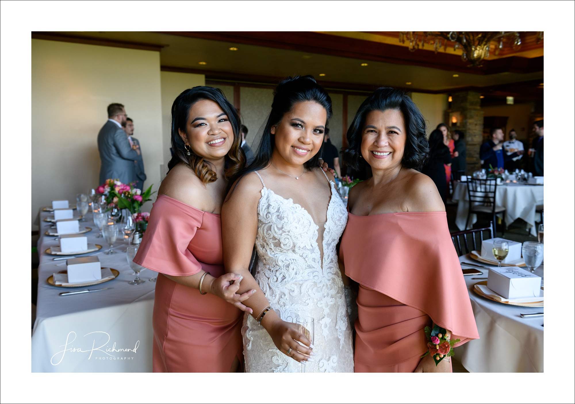 Anja and Nick celebrate their wedding day at Serrano Country Club