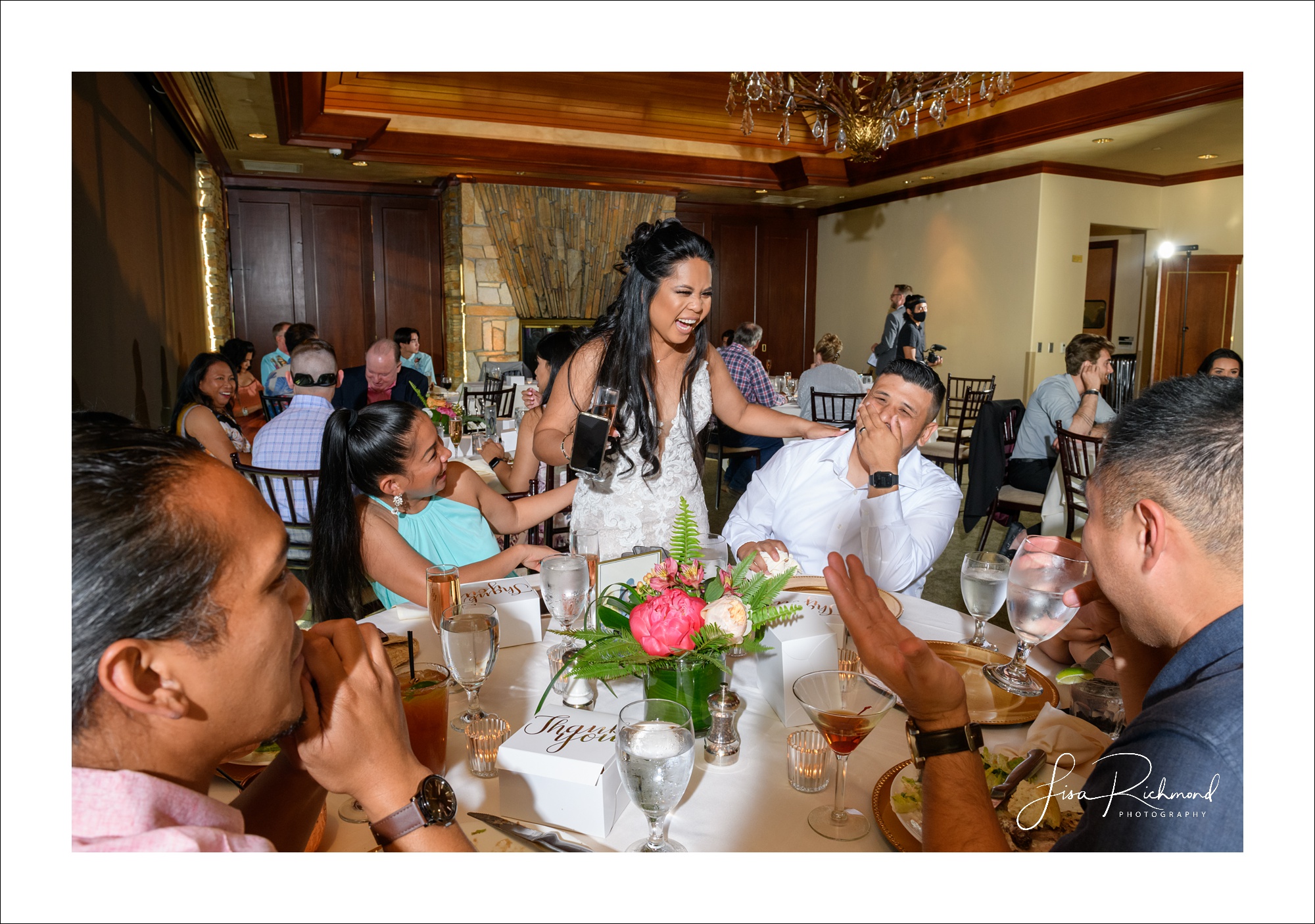 Anja and Nick celebrate their wedding day at Serrano Country Club