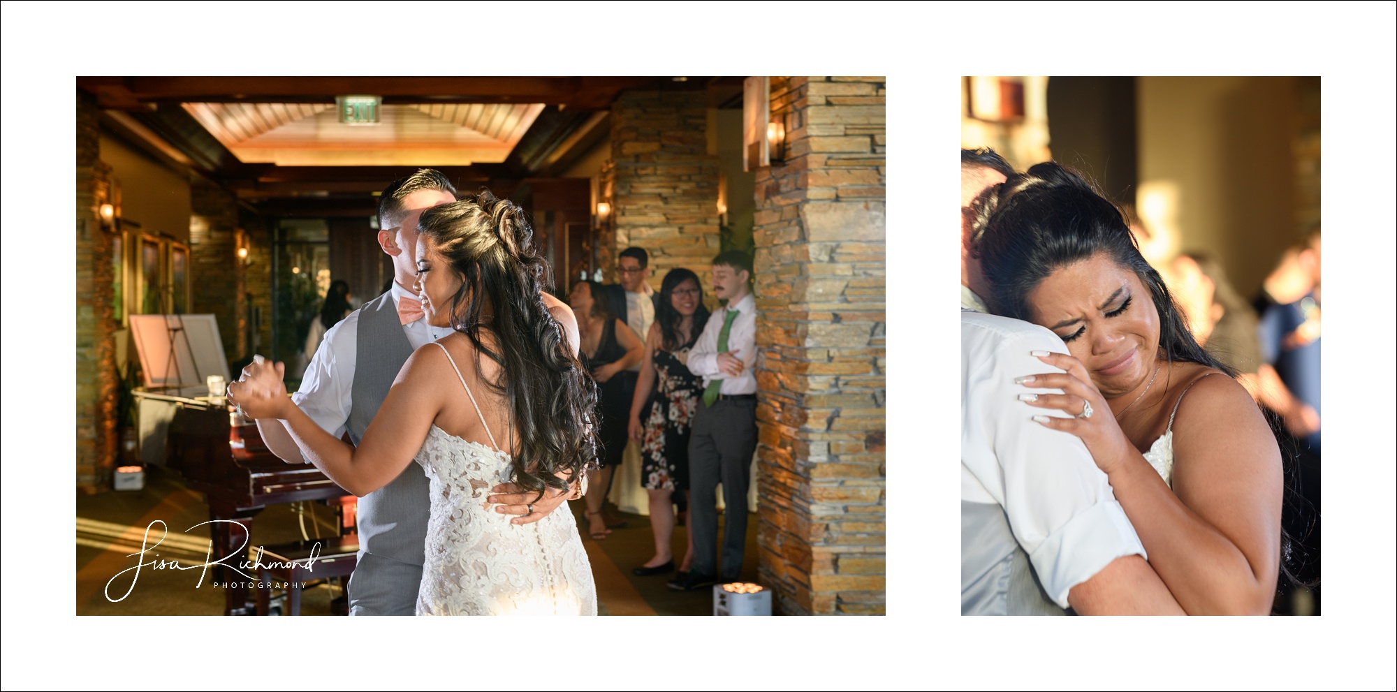 Anja and Nick celebrate their wedding day at Serrano Country Club