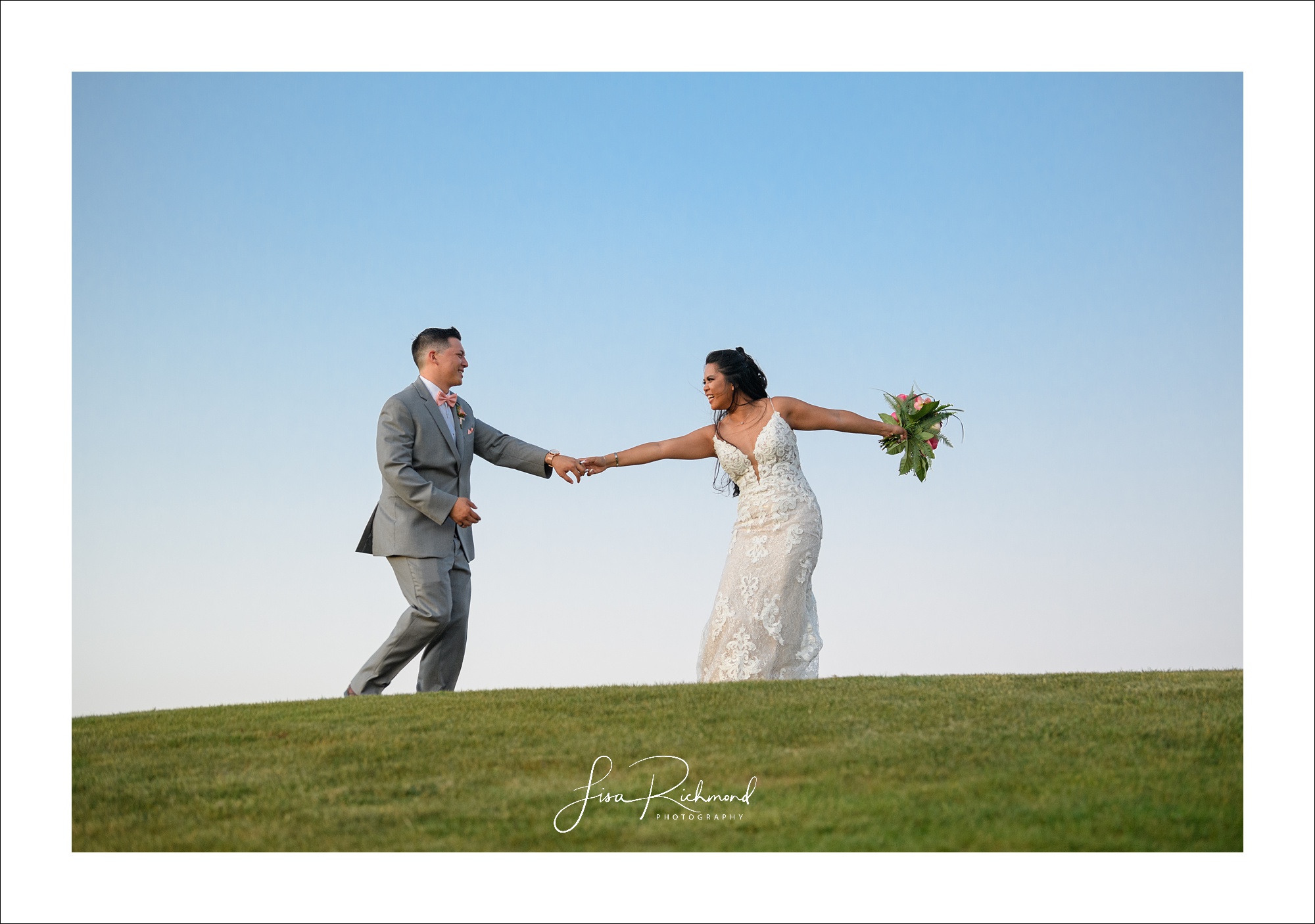 Anja and Nick celebrate their wedding day at Serrano Country Club