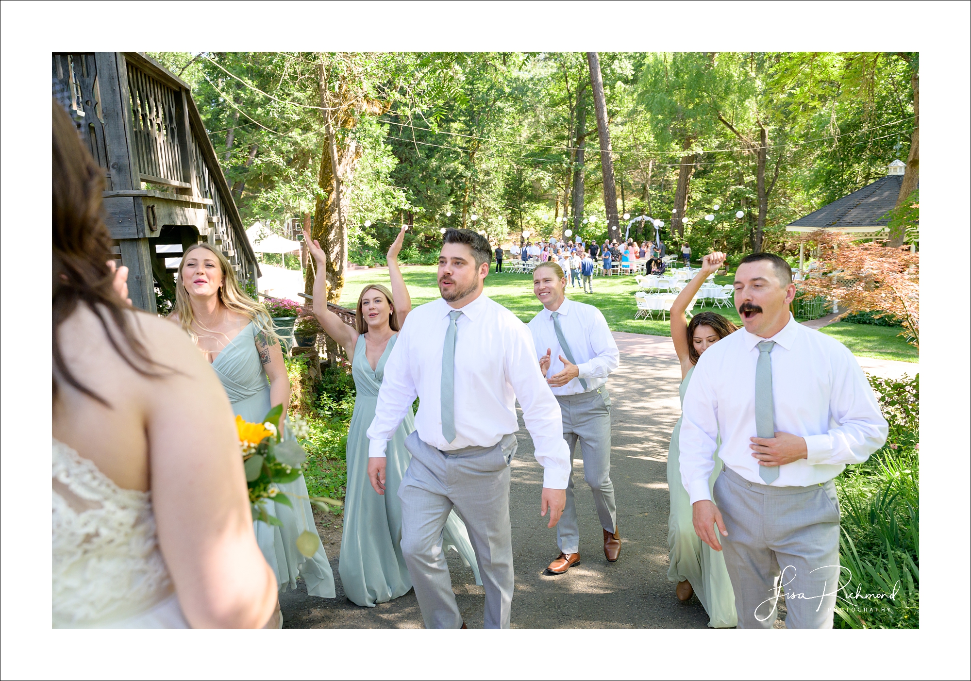 Ashlie and Erik <br> Joining the conga line at Fausel Ranch