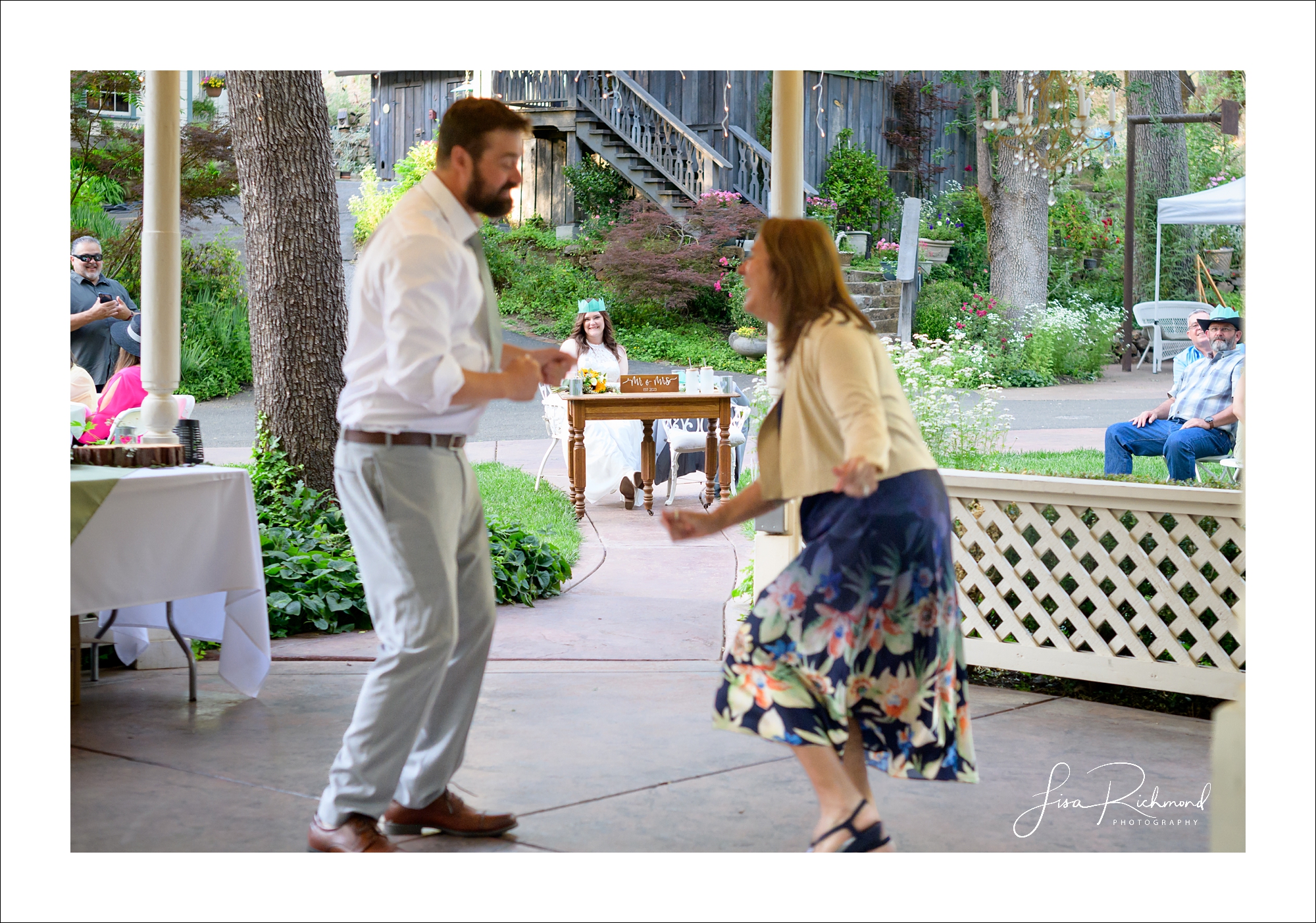 Ashlie and Erik <br> Joining the conga line at Fausel Ranch