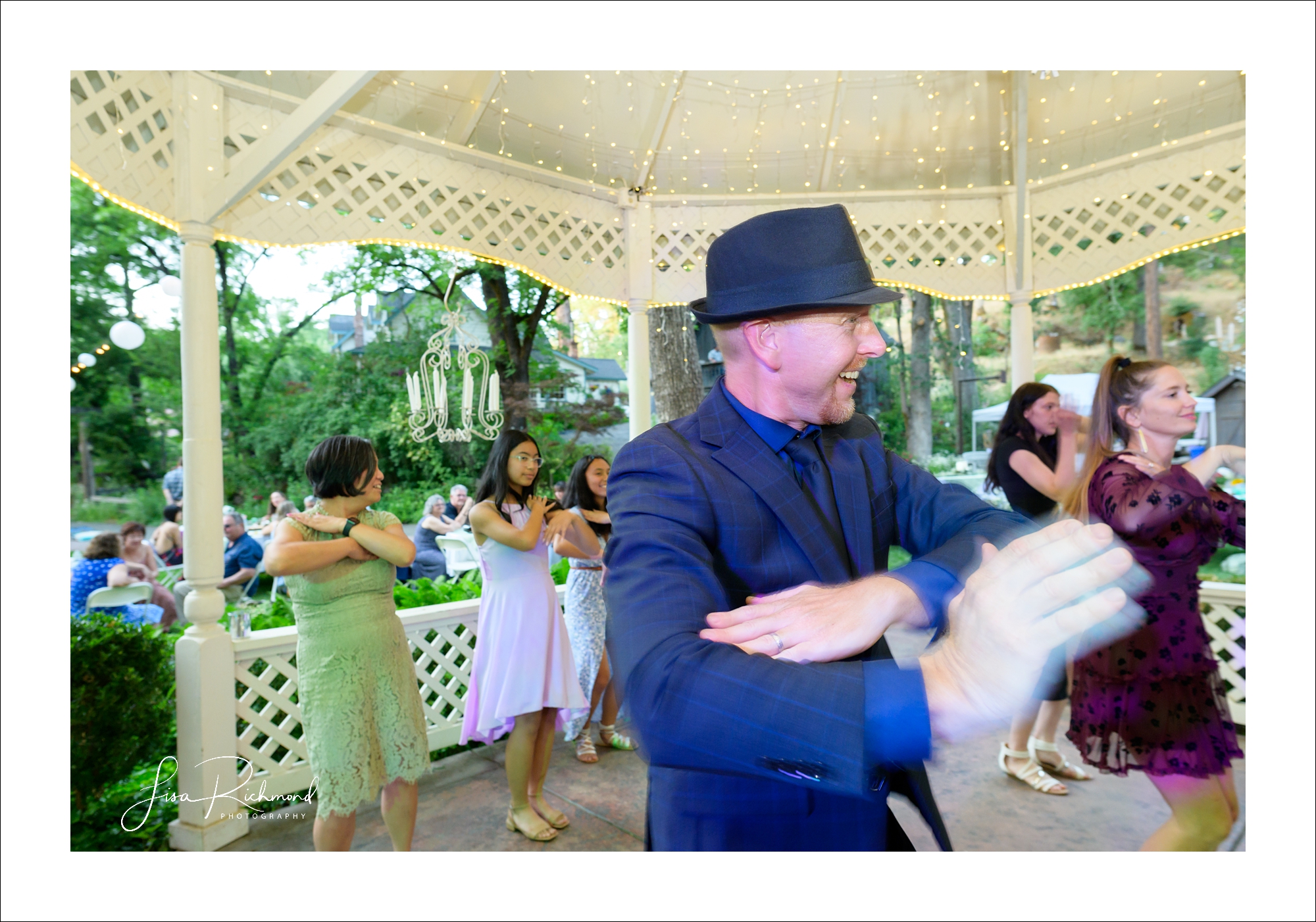 Ashlie and Erik <br> Joining the conga line at Fausel Ranch