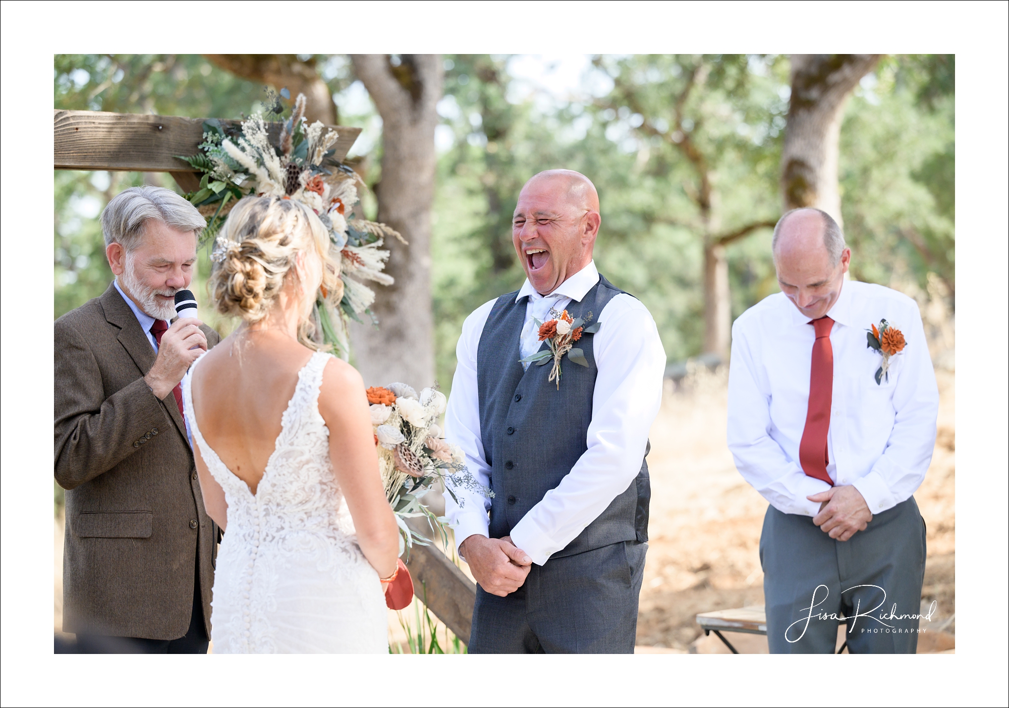 Donna and Robert <br> Married in the backyard