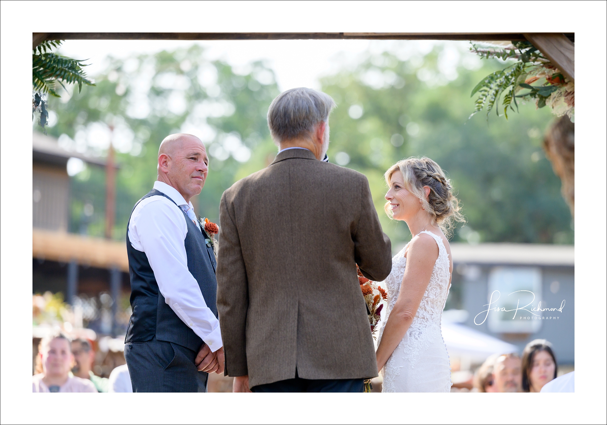 Donna and Robert <br> Married in the backyard