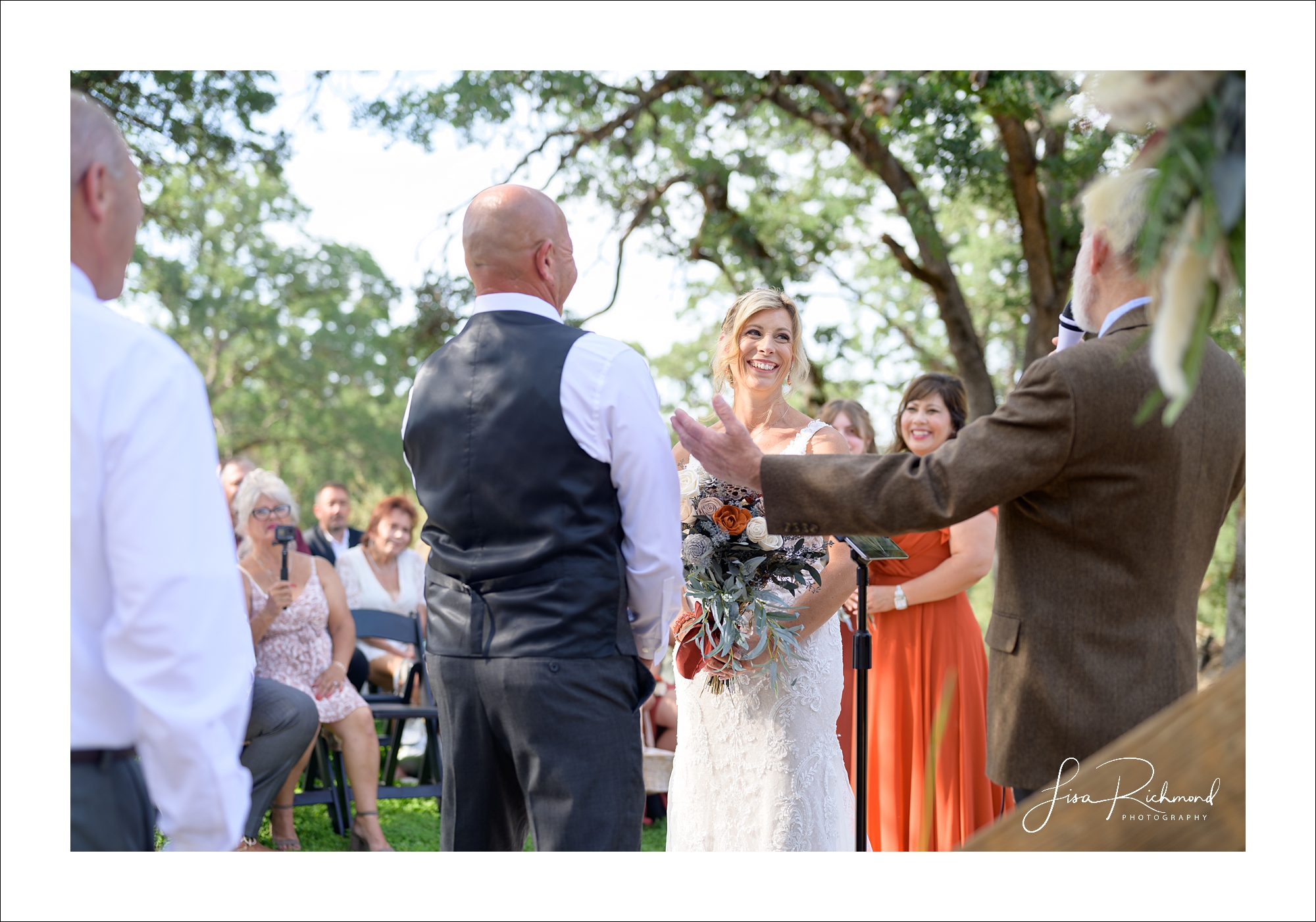 Donna and Robert <br> Married in the backyard