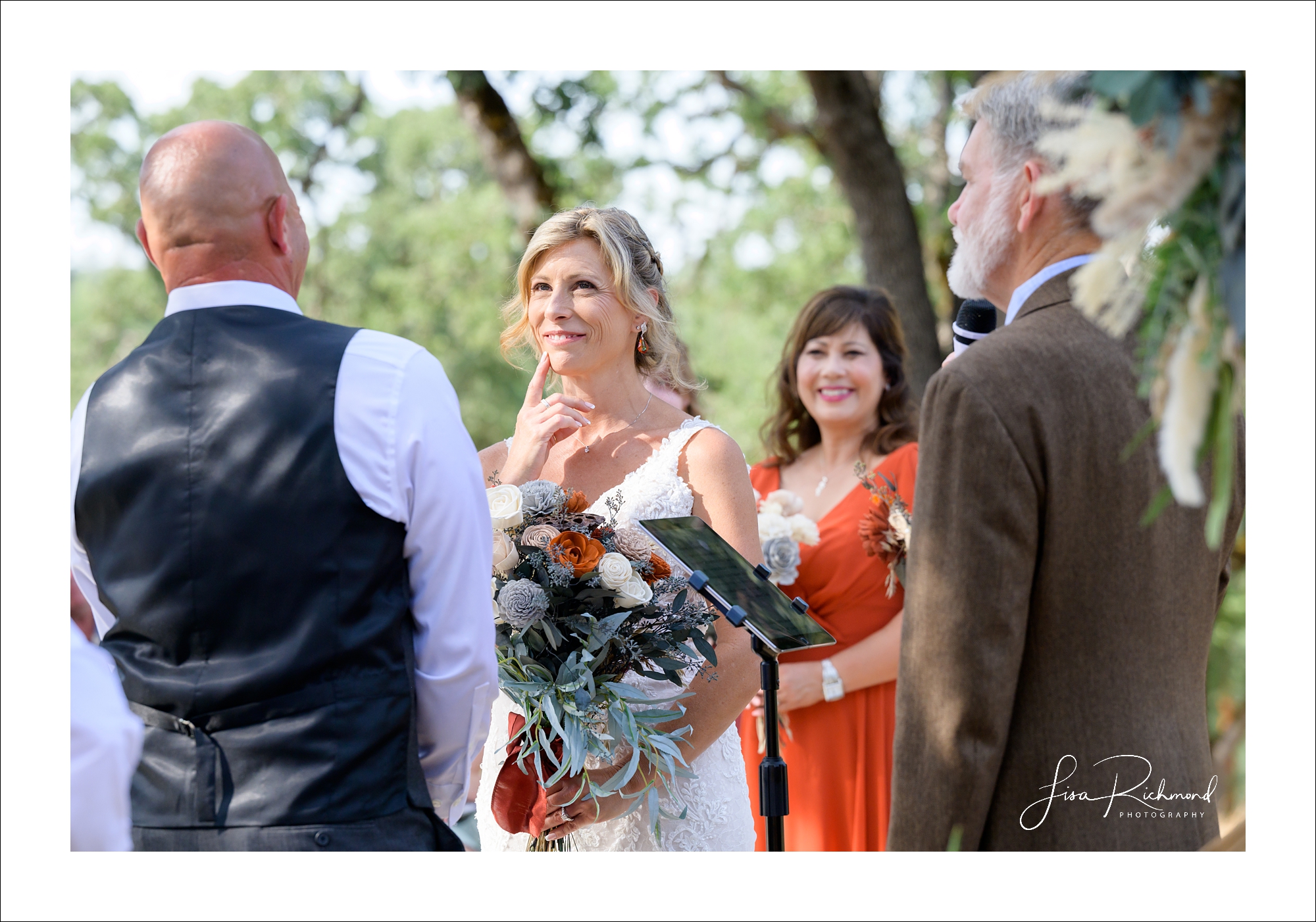 Donna and Robert <br> Married in the backyard