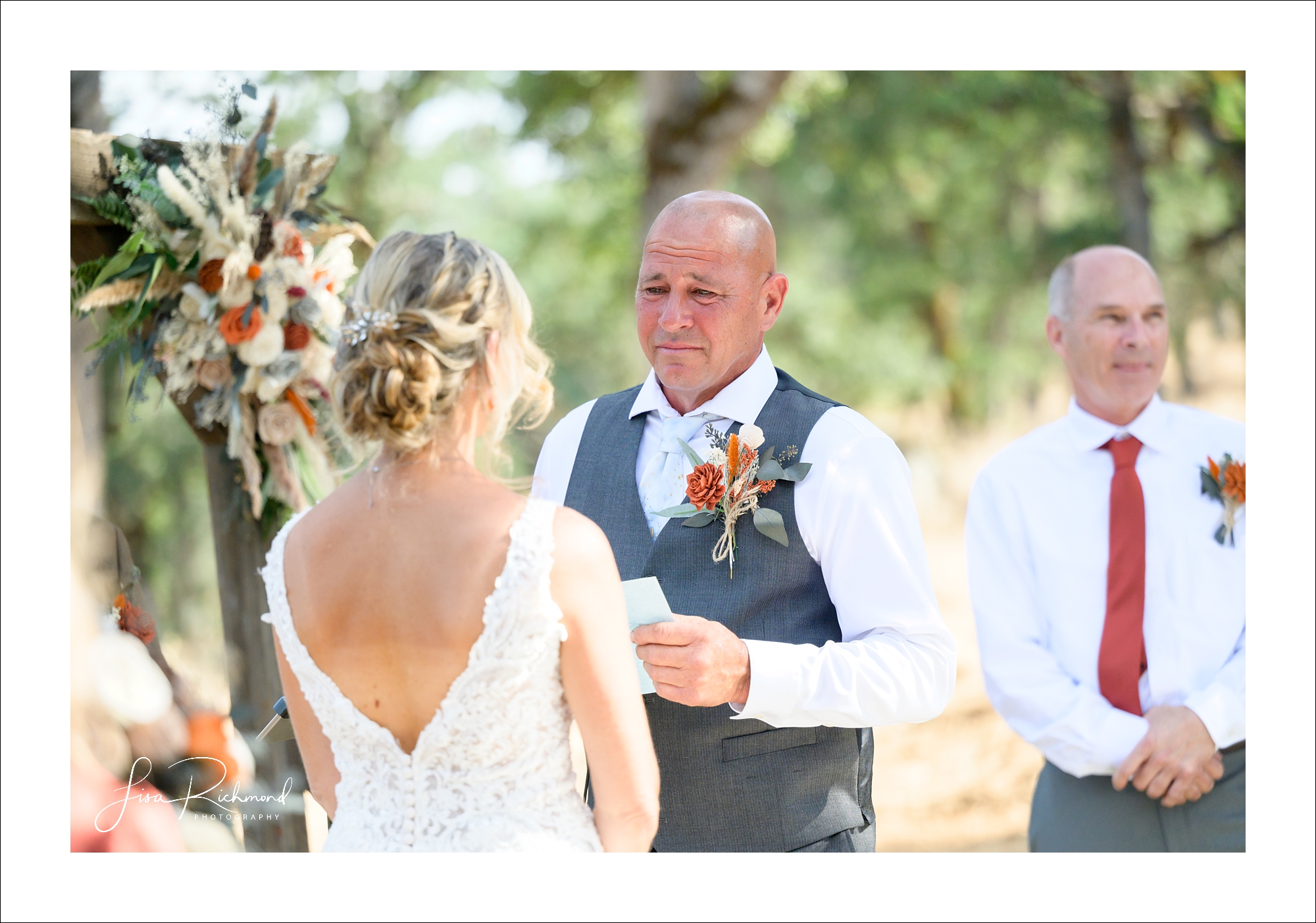 Donna and Robert <br> Married in the backyard