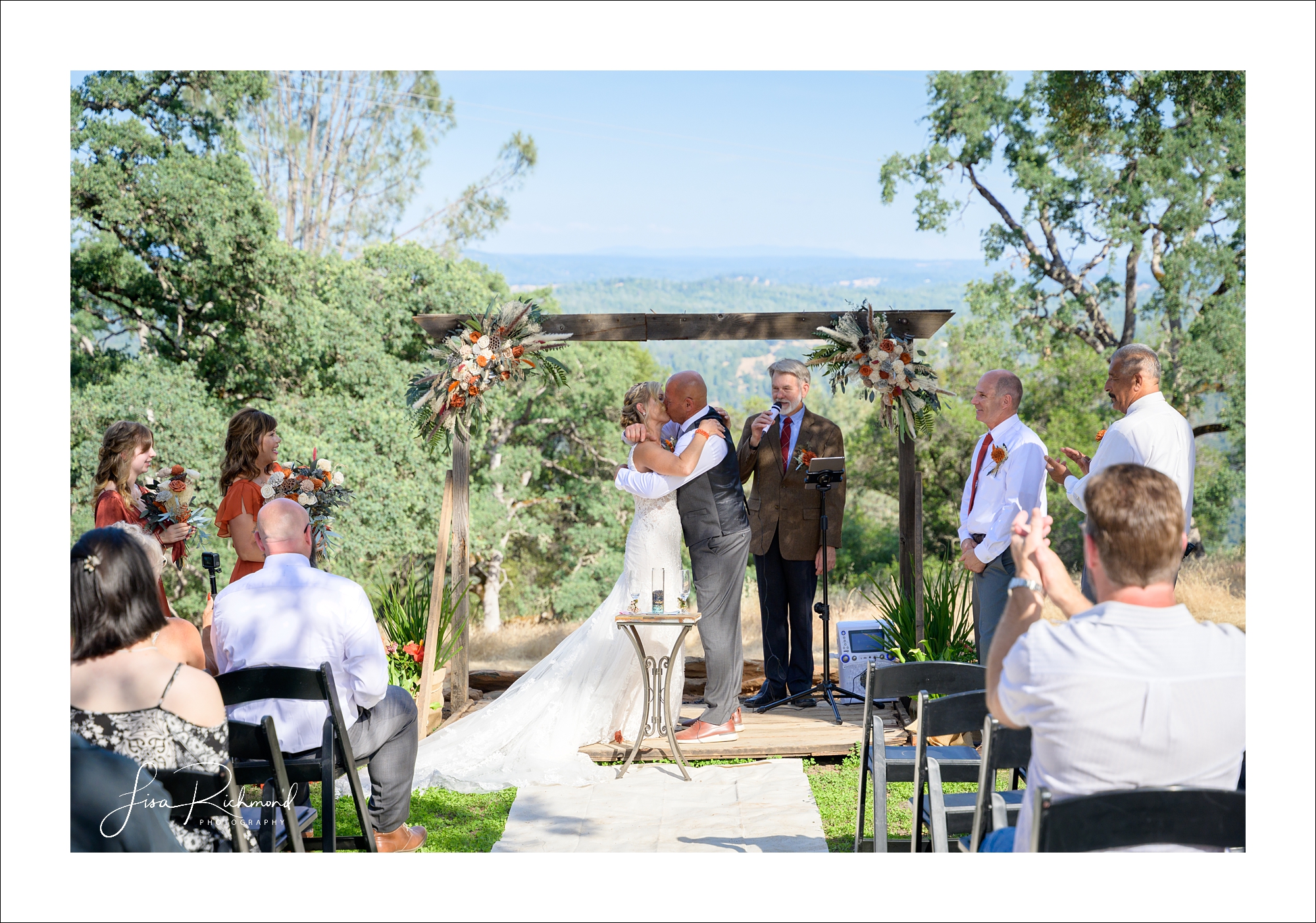 Donna and Robert <br> Married in the backyard