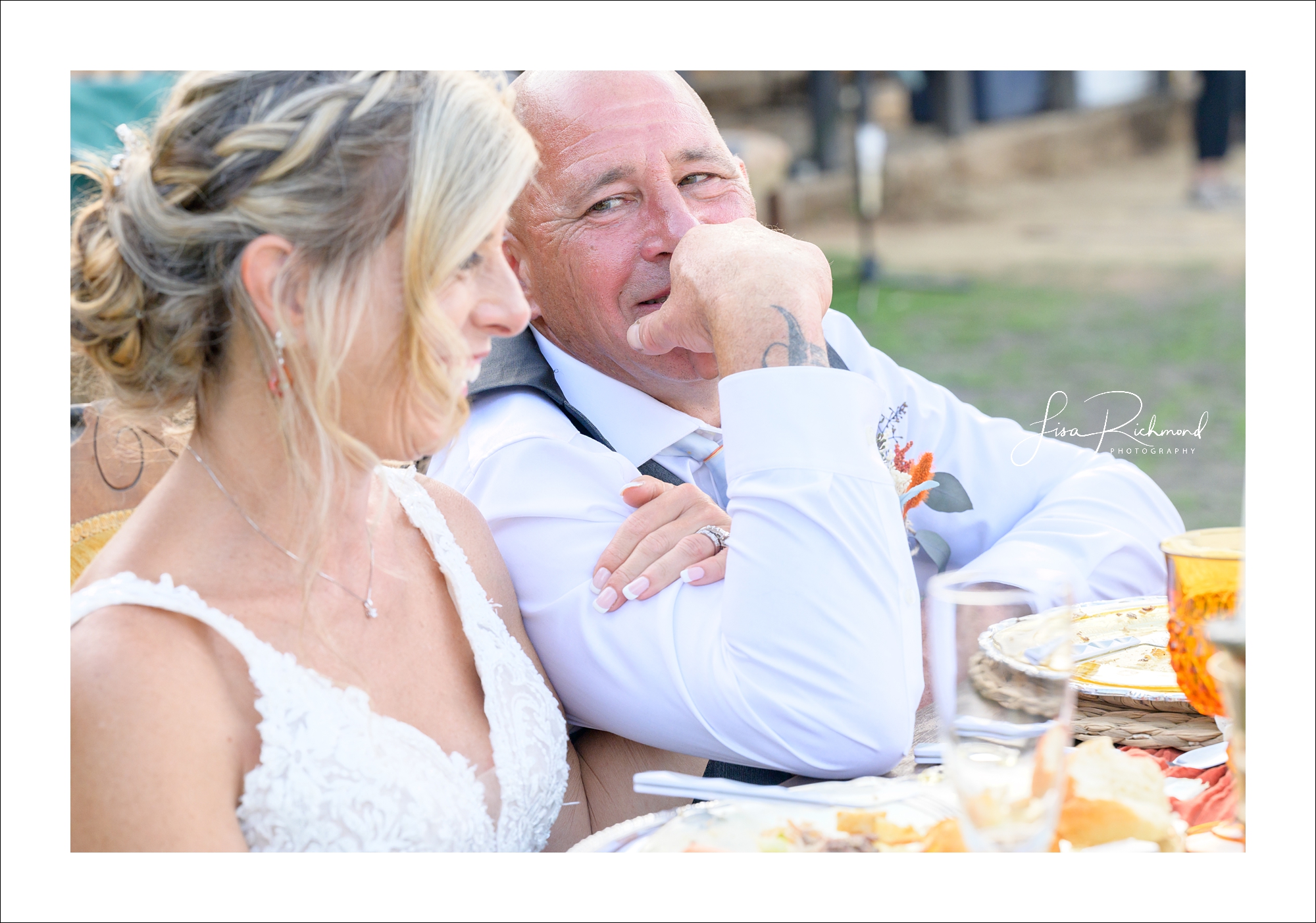 Donna and Robert <br> Married in the backyard