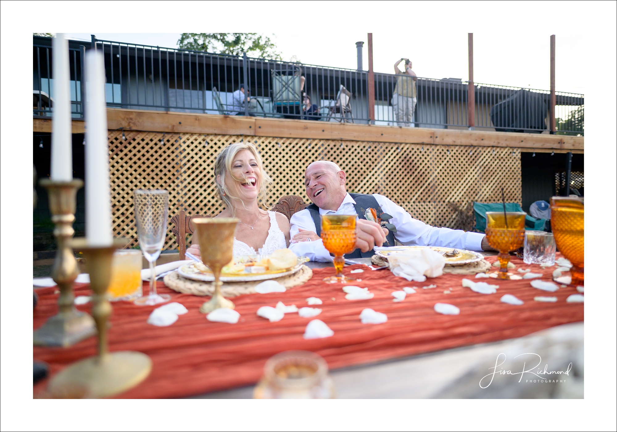 Donna and Robert <br> Married in the backyard