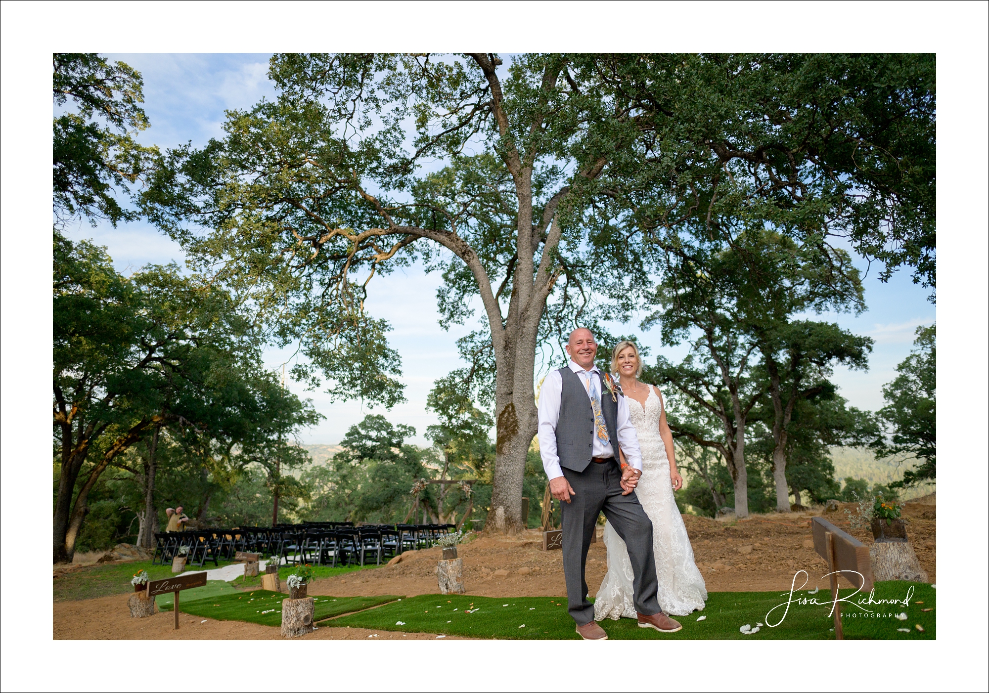 Donna and Robert <br> Married in the backyard