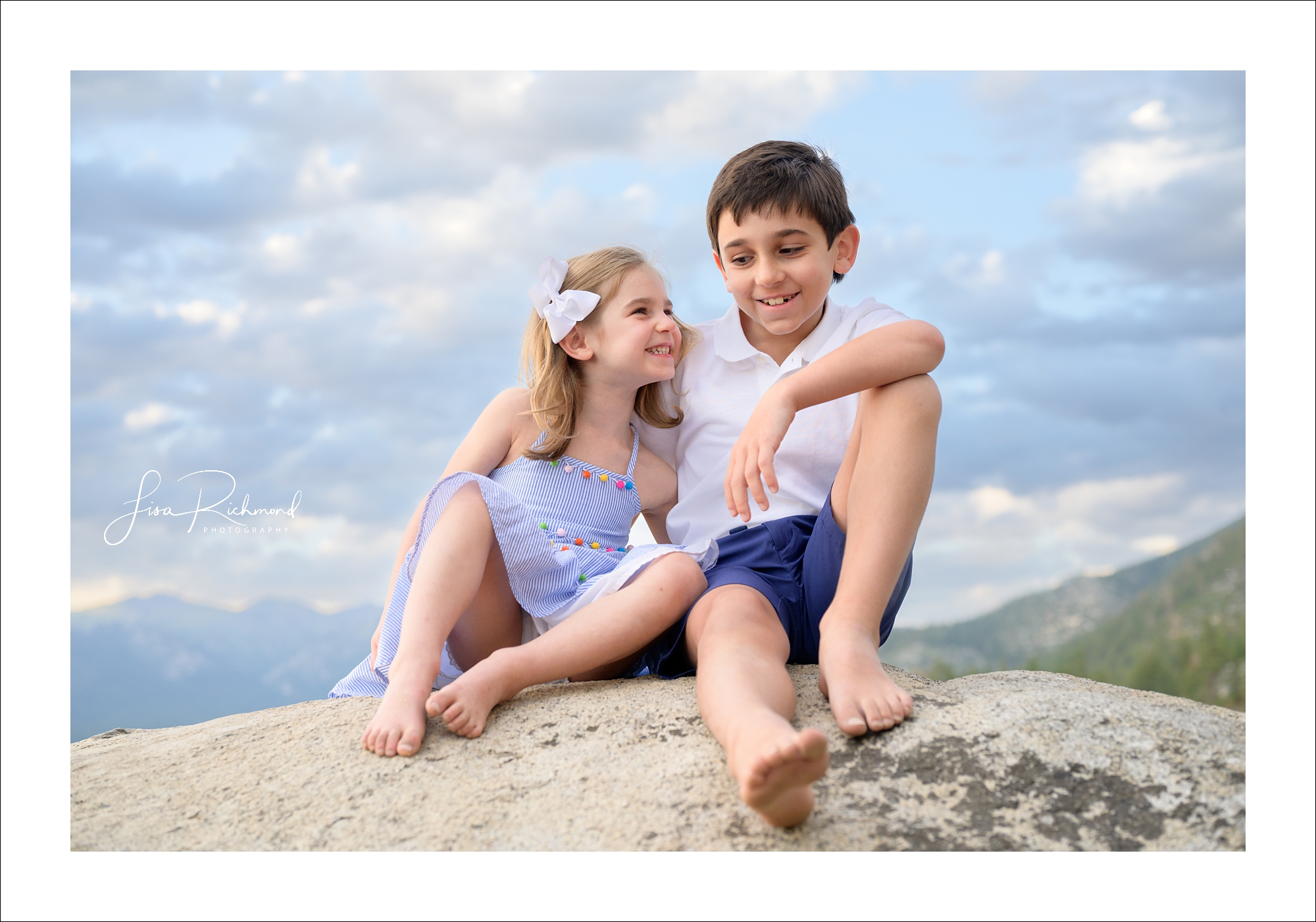 The Weinberger family at Sand Harbor