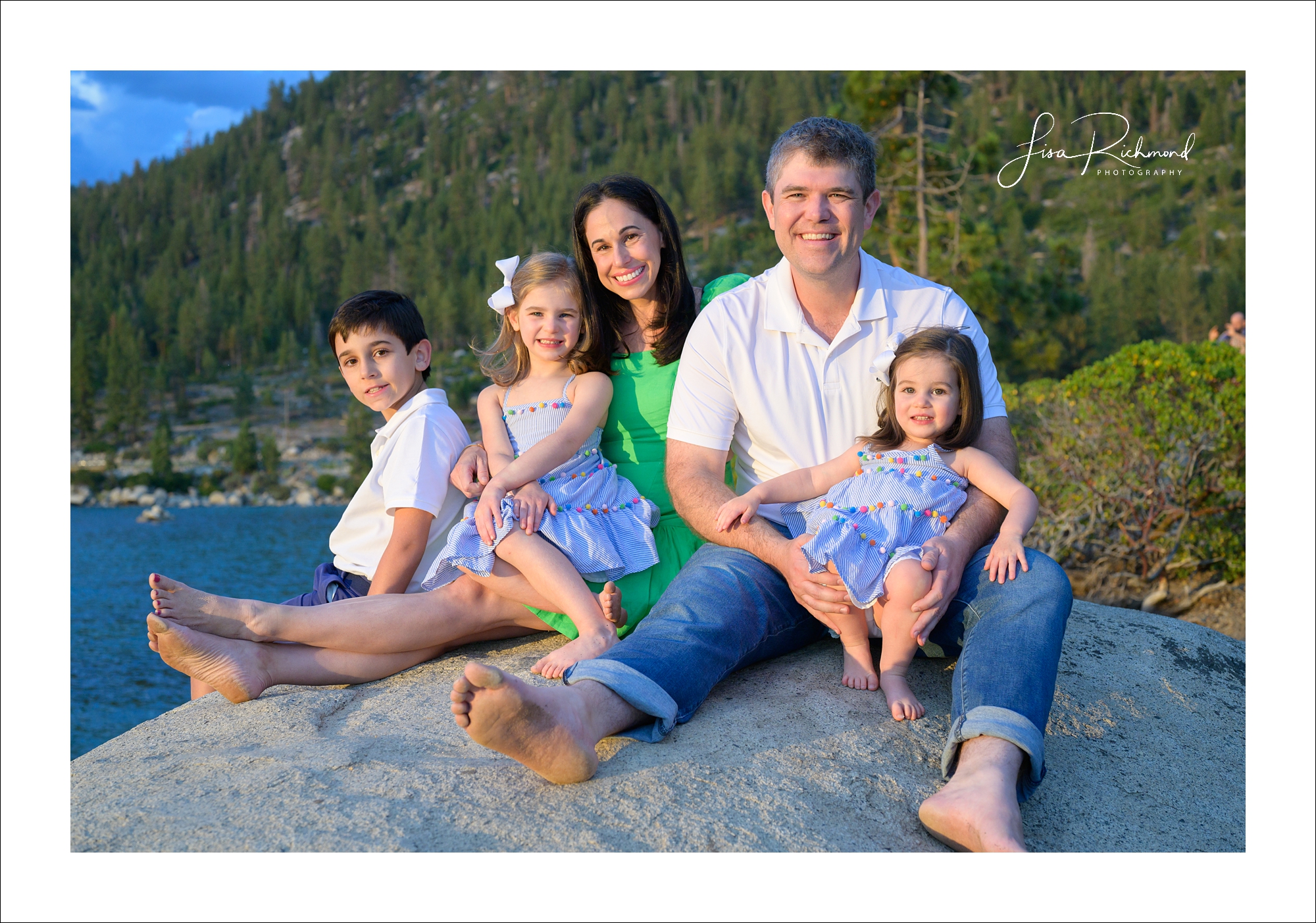 The Weinberger family at Sand Harbor