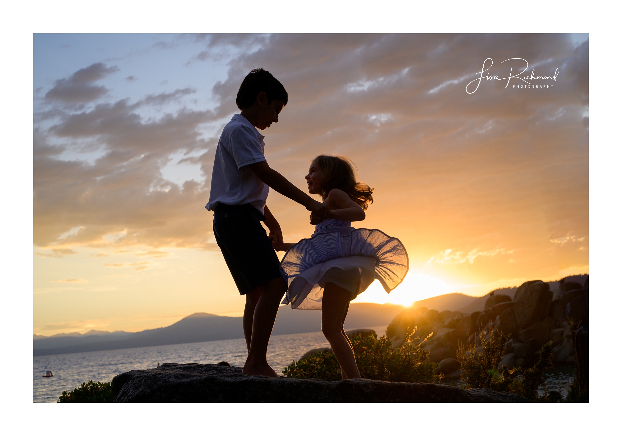 The Weinberger family at Sand Harbor