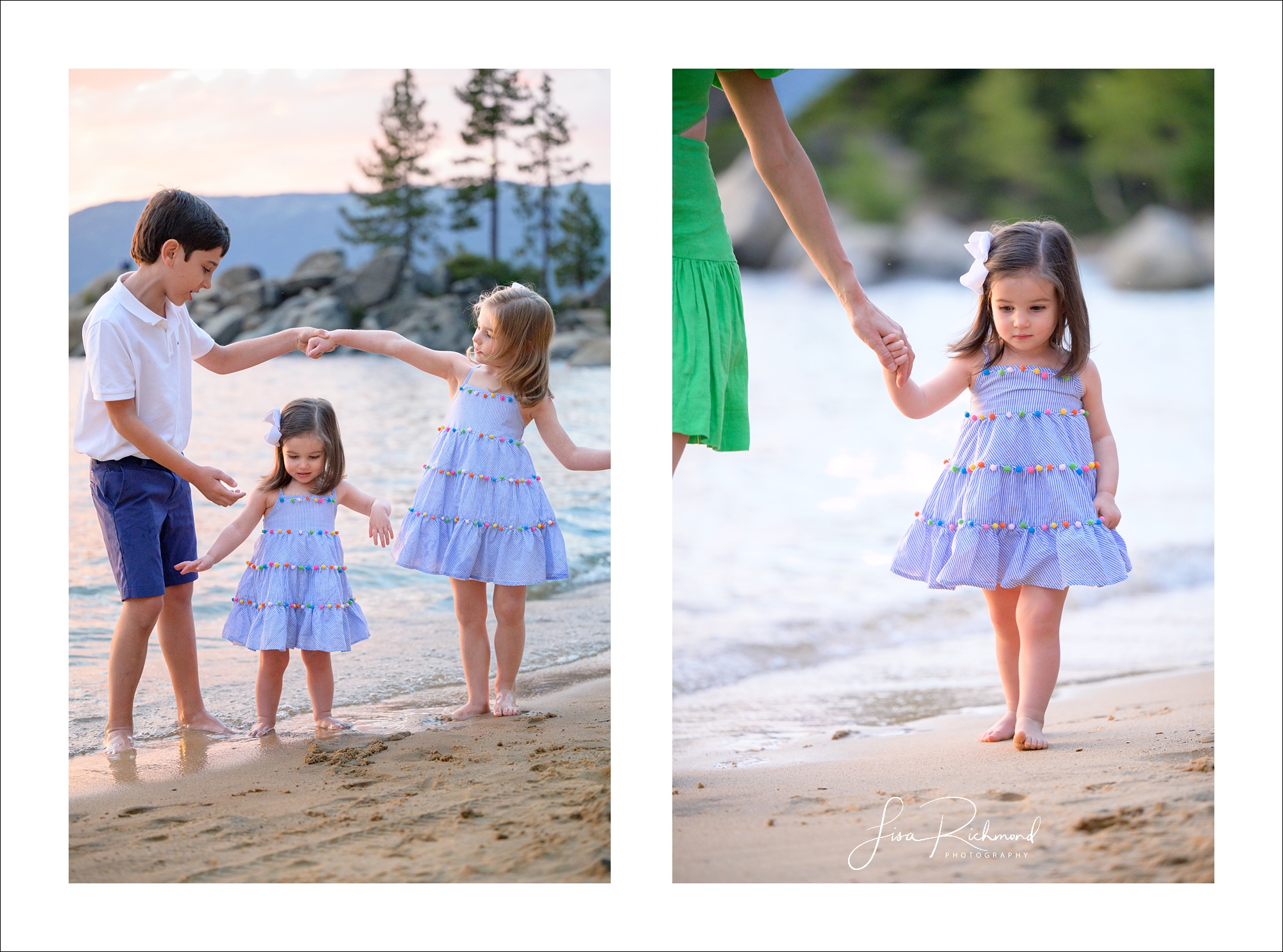 The Weinberger family at Sand Harbor