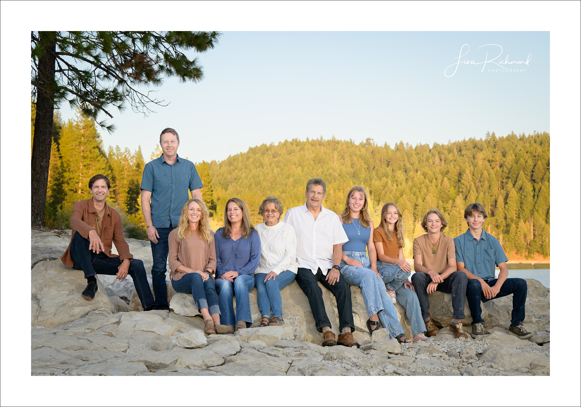 Schlavin/Pittman families at Sly Park Lake