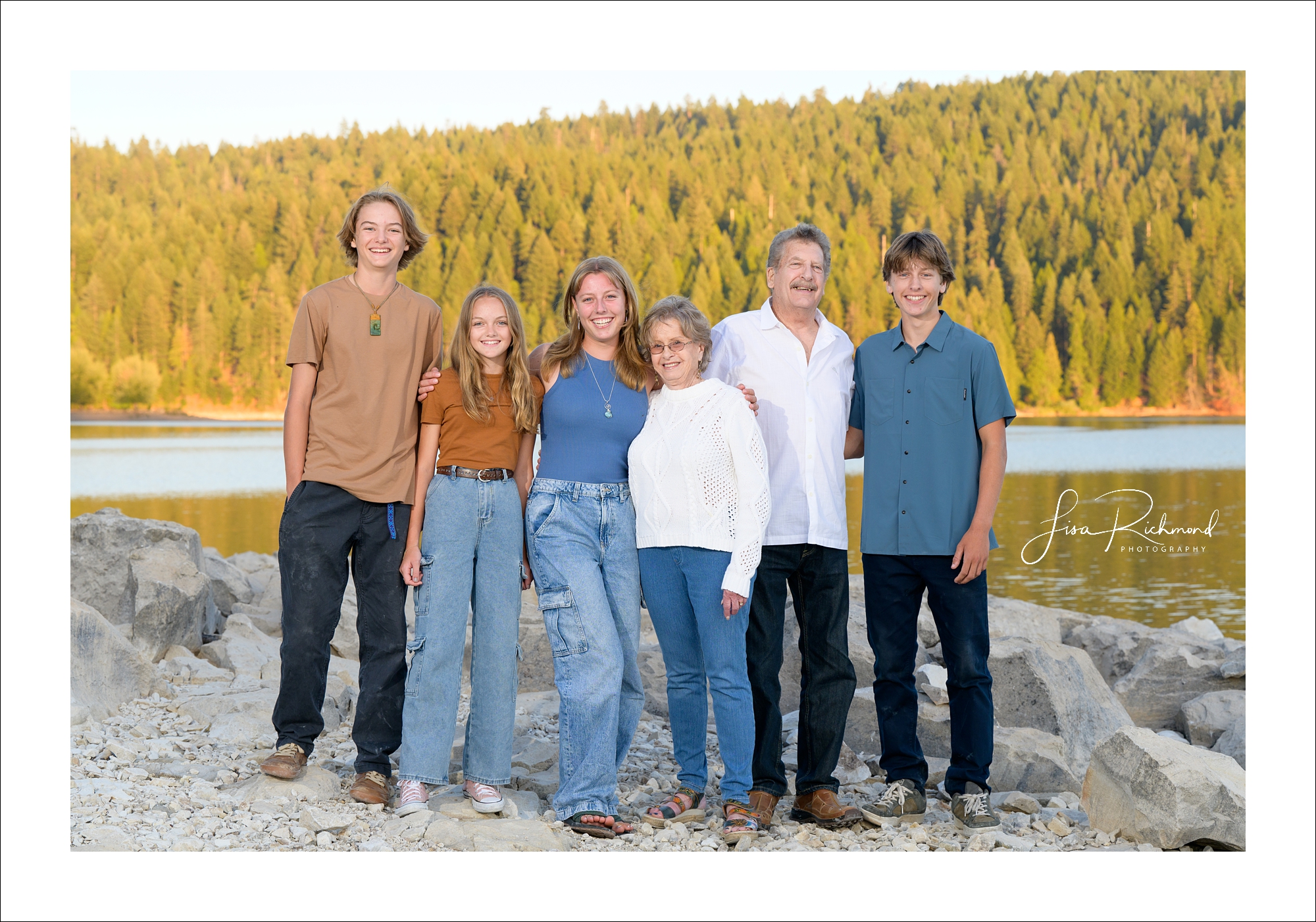 Schlavin/Pittman families at Sly Park Lake