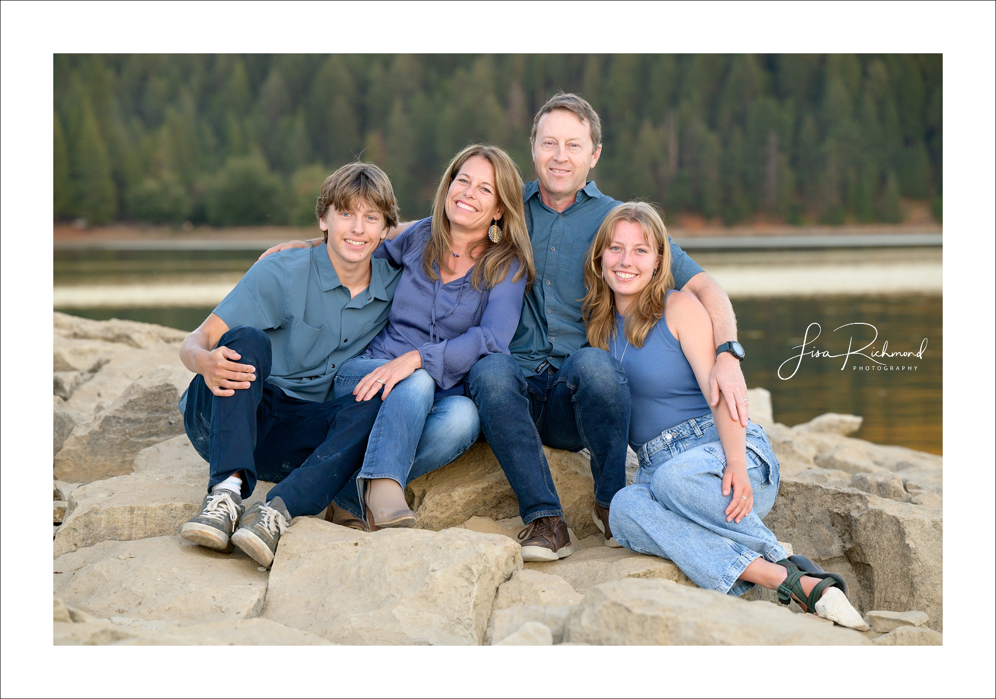 Schlavin/Pittman families at Sly Park Lake